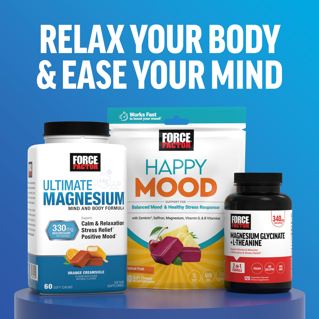 Force Factor Amazing Ashwa Complete Calm Support with KSM-66 Ashwagandha, Like Ashwangandha Gummies to Promote Calm & Relaxation with Magnesium & L-Theanine,