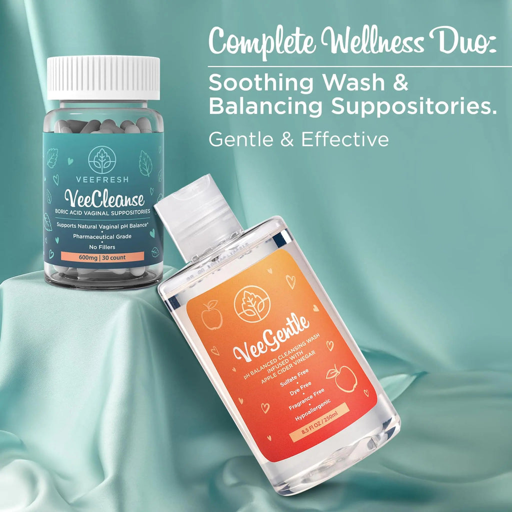 VeePower Lite - Vaginal Health Bundle - Control and Prevent Vaginal Odor - Includes VeeGentle VeeFresh Au supplements