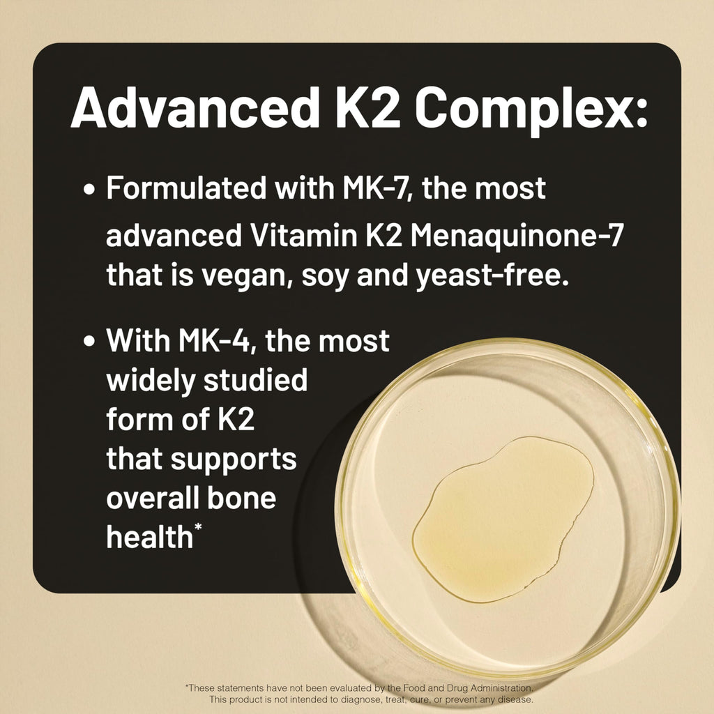 NatureWise Vitamin K2 600mcg Supplement with MK-7 100mcg & MK-4 500mcg - Enhanced Bioavailable Formula - K Complex for Bone and Heart Health
