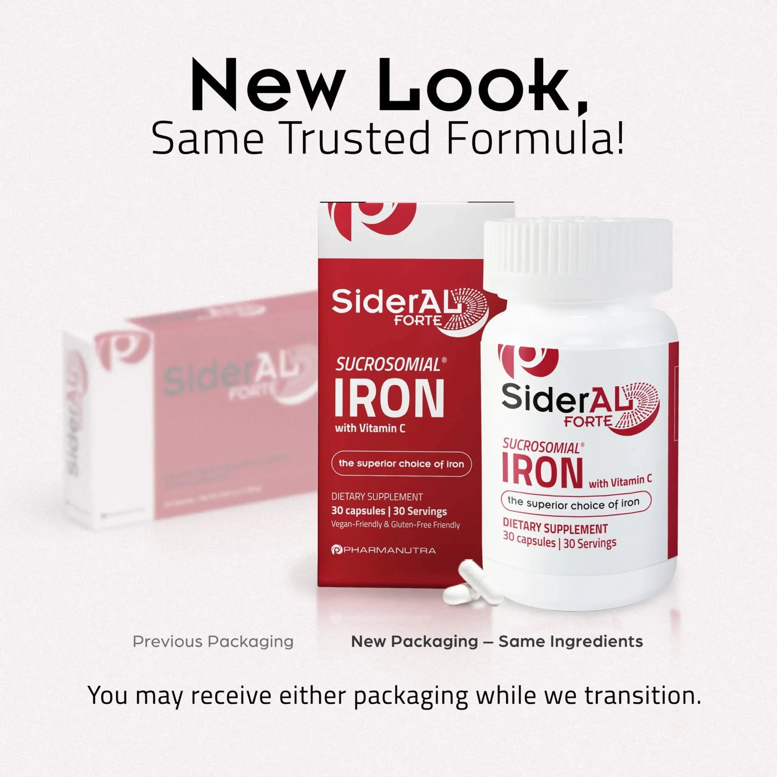 SiderAL Forte Iron Supplement Clinically Proven to Increase Levels Without Side Effects | Sucrosomial High Absorption Gentle Iron Pills for Women and Men | PHARMANUTRA Au supplements