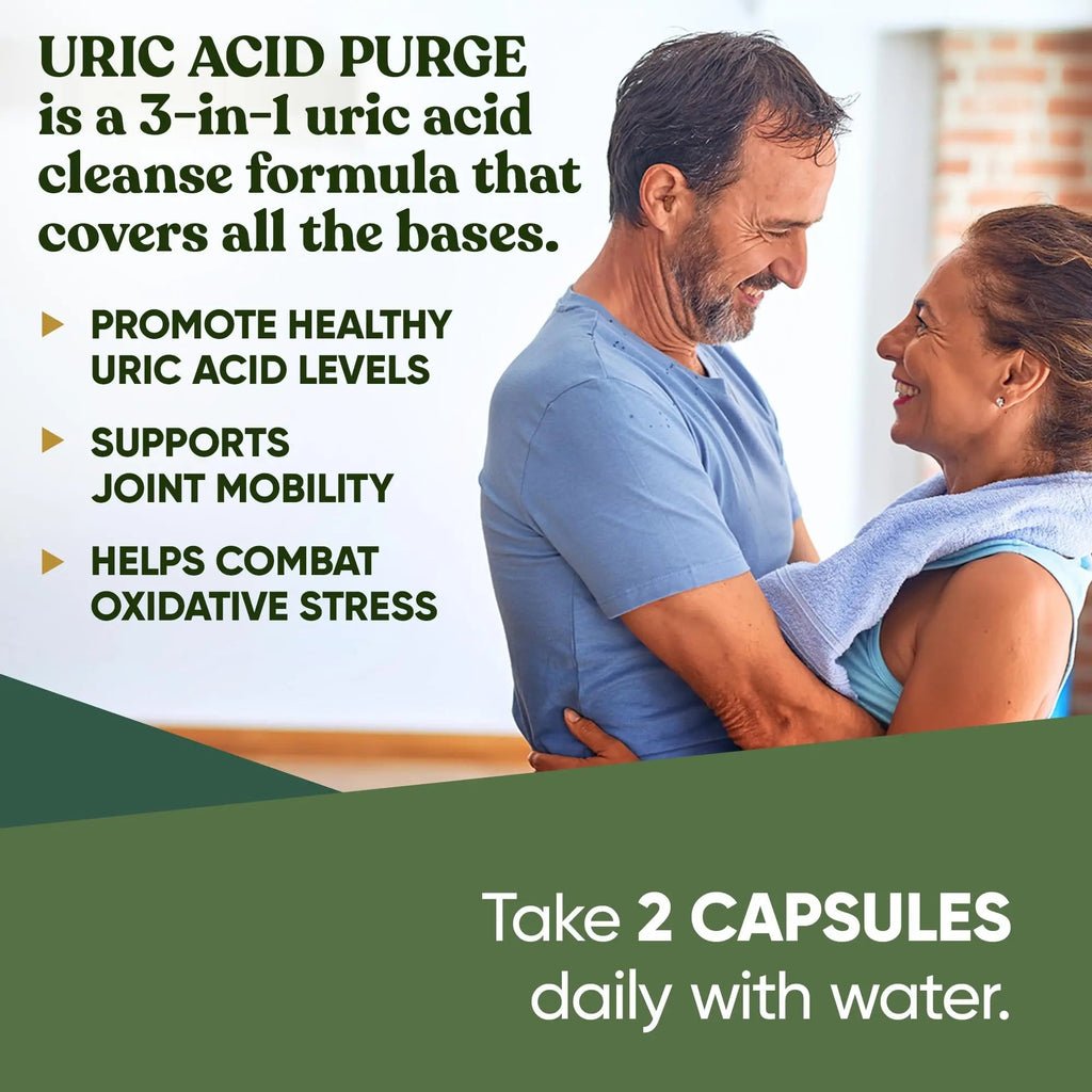 Purge! Uric Acid Flush – Eat & Drink What You Want – Detox and Cleanse with Celery Seed Extract Eu Natural Au supplements