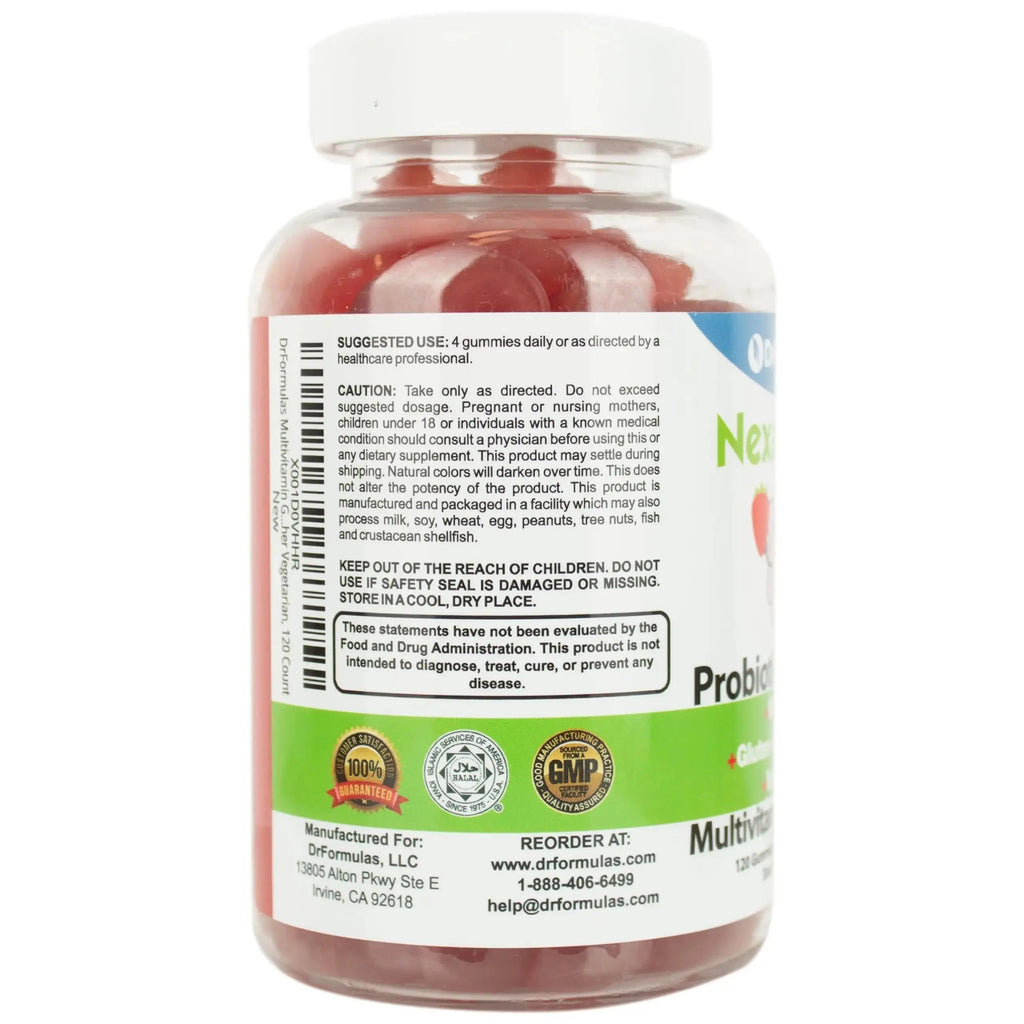 DrFormulas Multivitamin Gummies with Omega 3 and Probiotics for Kids and Adults with Vitamin C | Nexabiotic with Vitamin A, C, D3, E, B6, B12 DrFormulas Au supplements