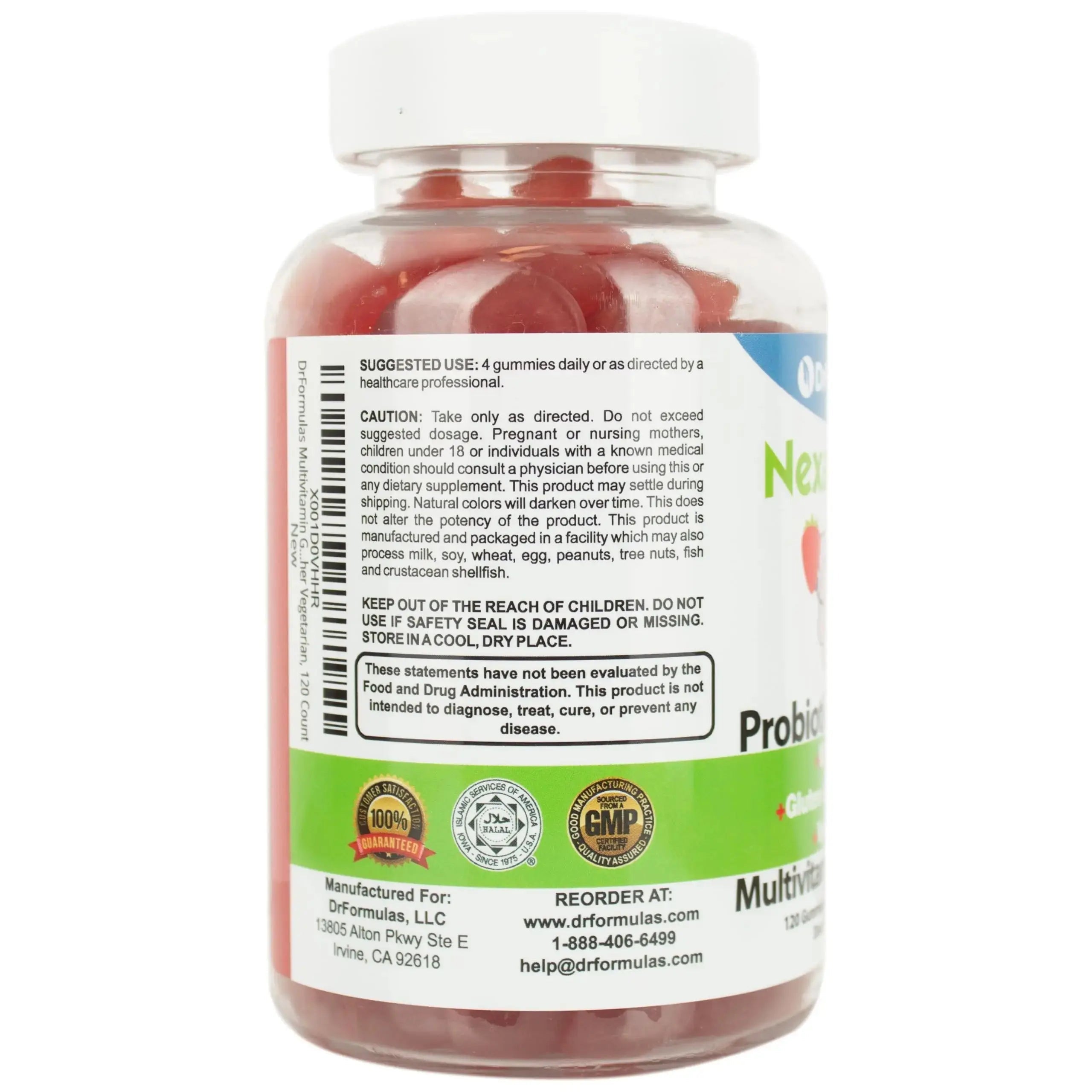 DrFormulas Multivitamin Gummies with Omega 3 and Probiotics for Kids and Adults with Vitamin C | Nexabiotic with Vitamin A, C, D3, E, B6, B12 DrFormulas Au supplements