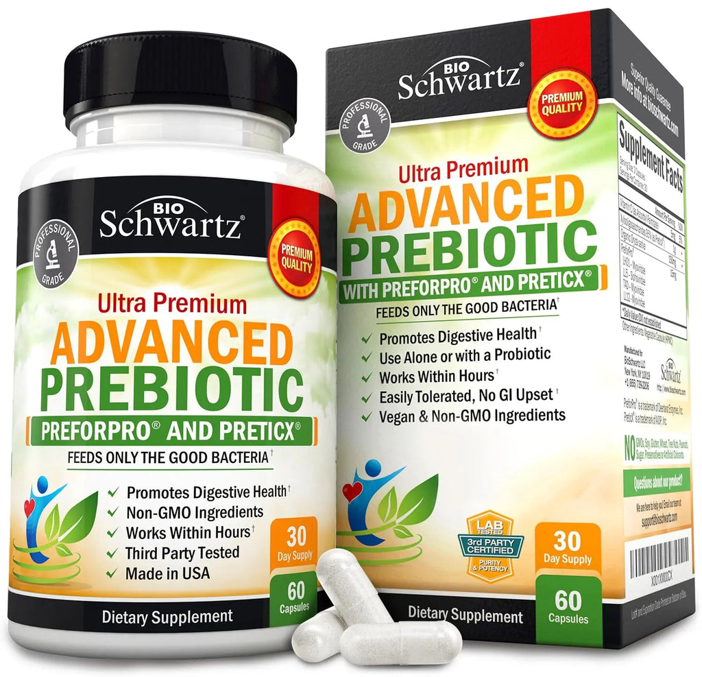 Prebiotics for Advanced Gut Health - Immune System Support & Dietary Fiber BioSchwartz Au supplements