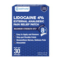 WELMATE - 4% Lidocaine Numbing Patch - Maximum Strength - Temporary Relief of Pain, Back, Neck, Shoulders, Knees, Elbows, Minor Skin Irritations - Topical Analgesic Unscented - 30 ct WELMATE Au supplements