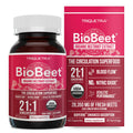 BioBeet® Max Strength Beet Root Capsules - 21:1 Concentrate, Each Serving Derived from 28,350 mg Organic Beetroot - Absorption Enhancement Triquetra Health Au supplements