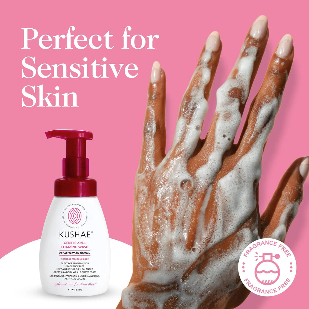 Kushae Gentle 2-in-1 Foaming Wash, pH Balance Feminine Wash for Optimal Hygiene Kushae Au supplements