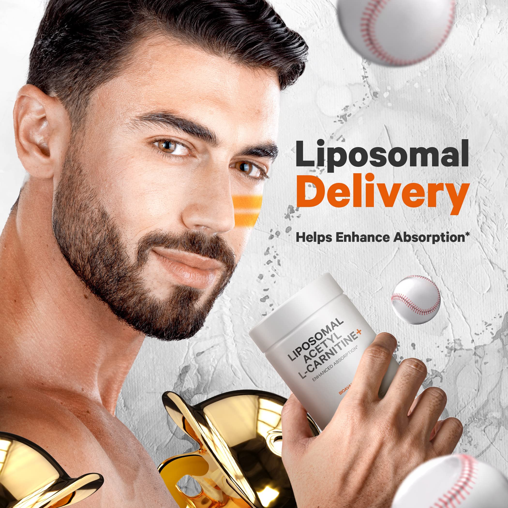 Codeage Liposomal Acetyl-L-Carnitine+ Supplement - 500 mg Acetyl-L-Carnitine per Serving - 3-Month Supply, Liposomal Delivery - Alcar Supplement - L-Carnitine - Non-GMO, Gluten-Free, 90 Capsules Codeage Au supplements
