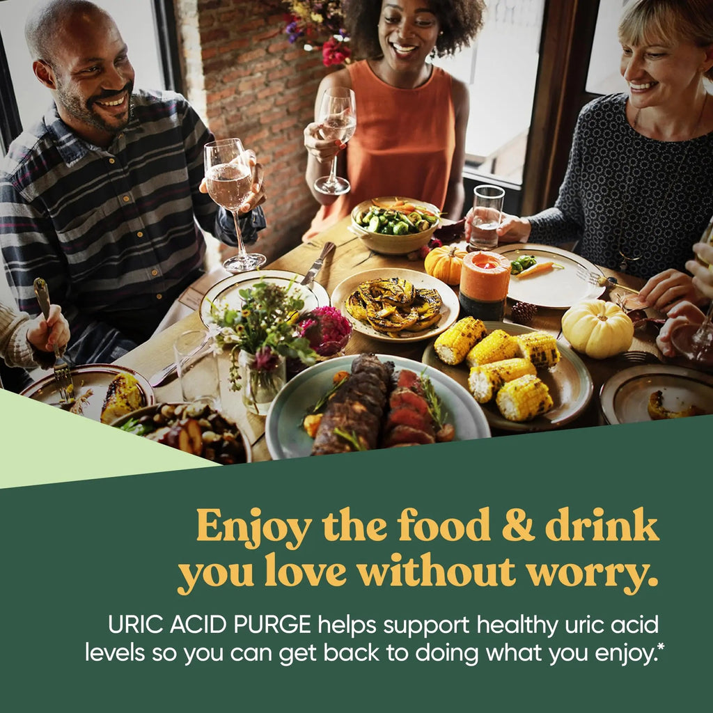 Purge! Uric Acid Flush – Eat & Drink What You Want – Detox and Cleanse with Celery Seed Extract Eu Natural Au supplements