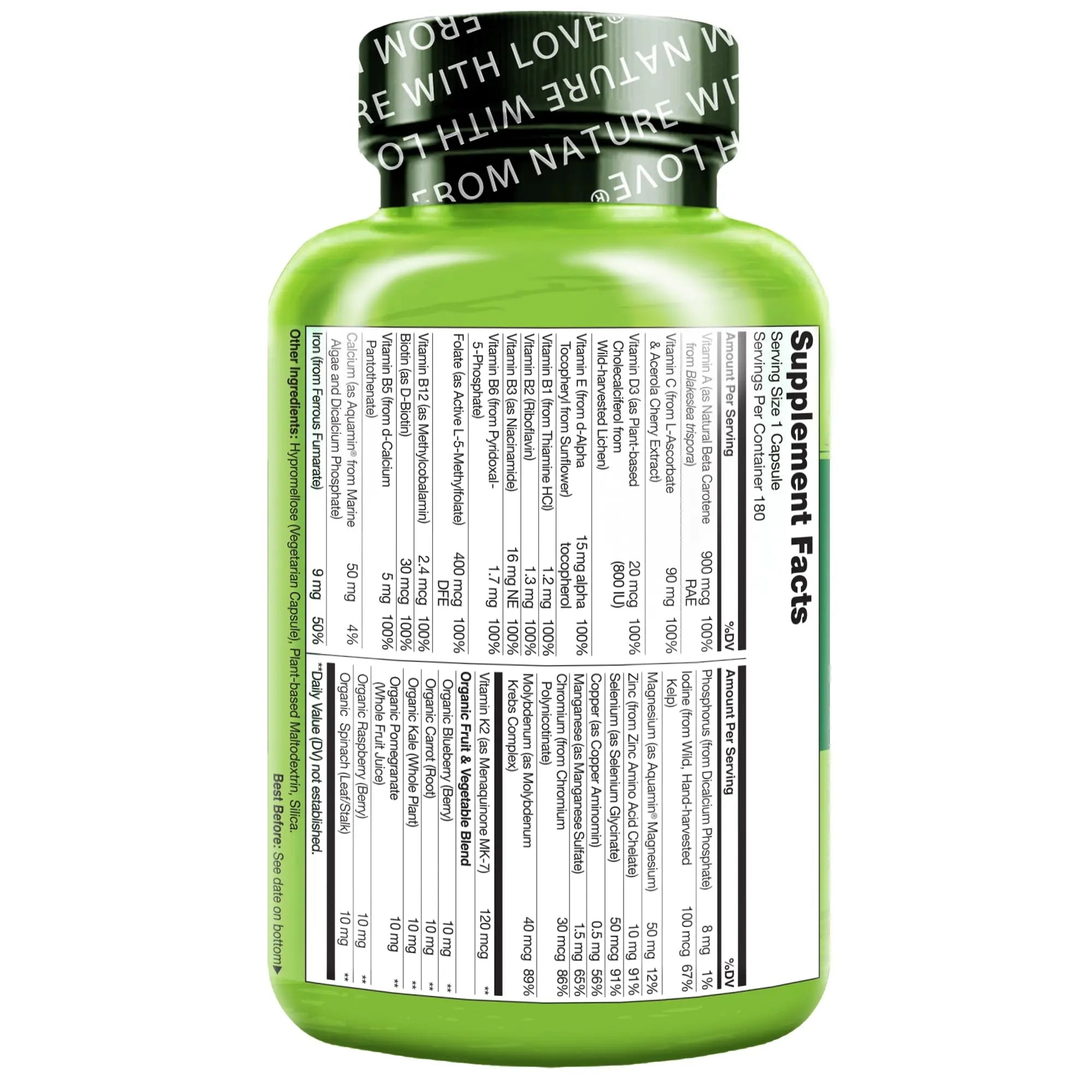 NATURELO One Daily Multivitamin for Women - Energy Support - Whole Food Supplement NATURELO Au supplements