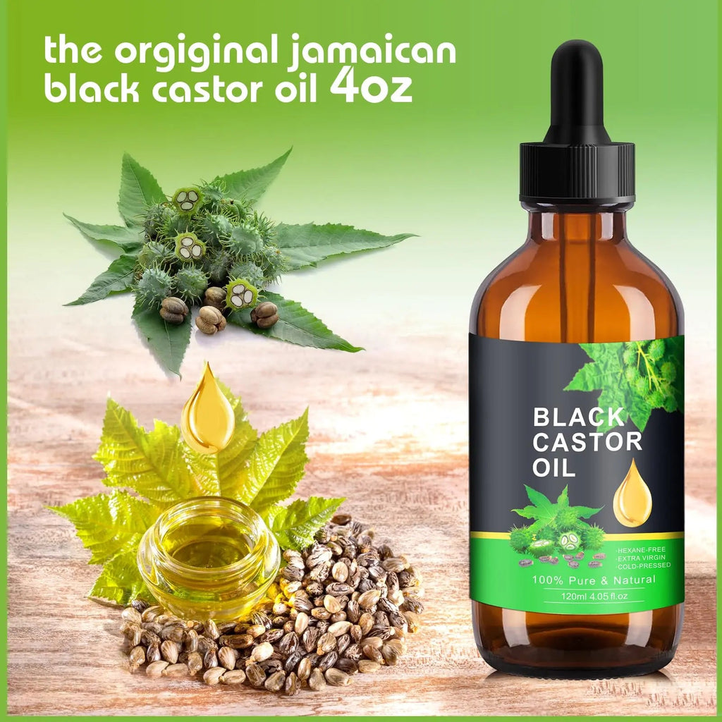 PAVAROP Jamaican Black Castor Oil, Organic Black Castor Oil Cold Pressed in Glass Bottle PAVAROP Au supplements