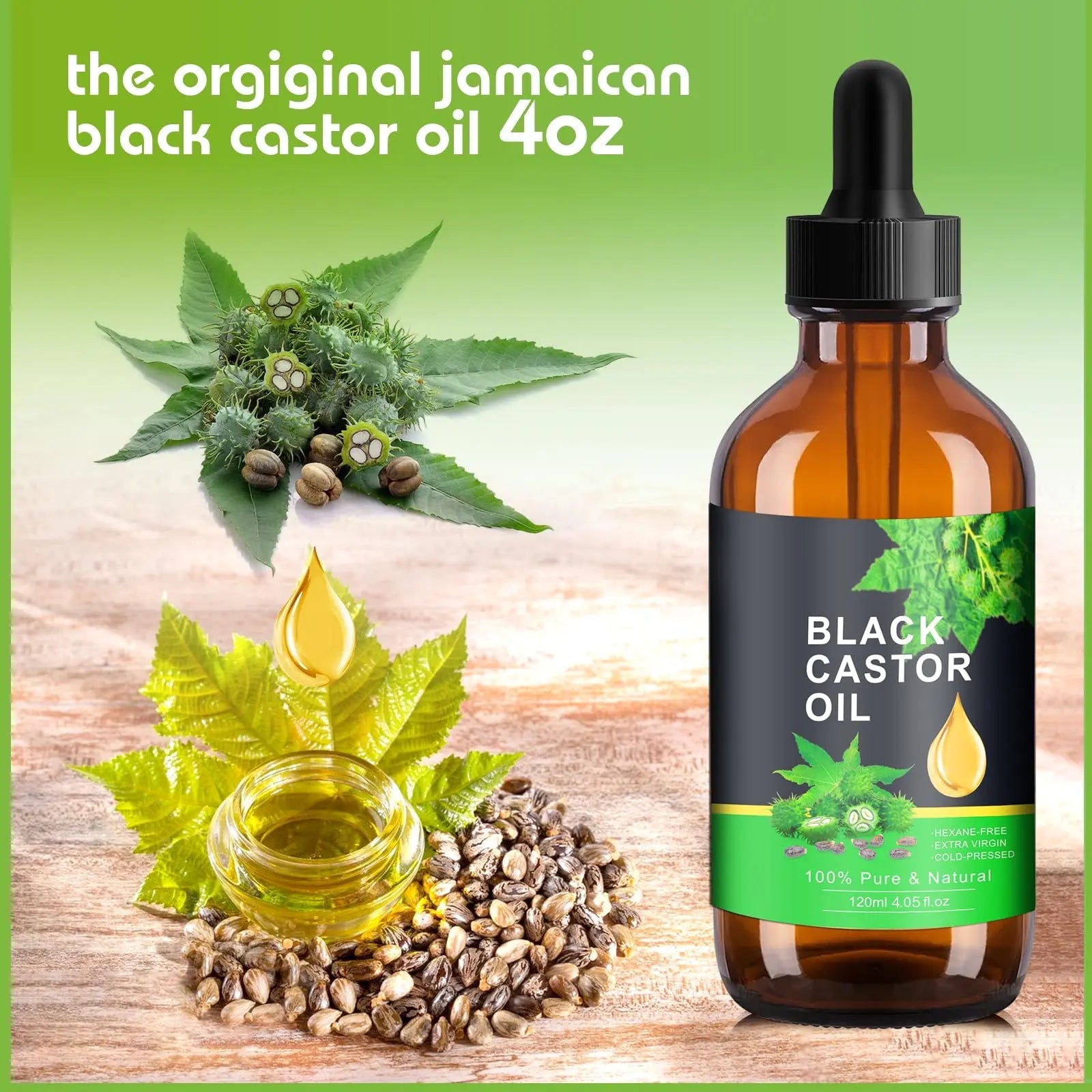 PAVAROP Jamaican Black Castor Oil, Organic Black Castor Oil Cold Pressed in Glass Bottle PAVAROP Au supplements