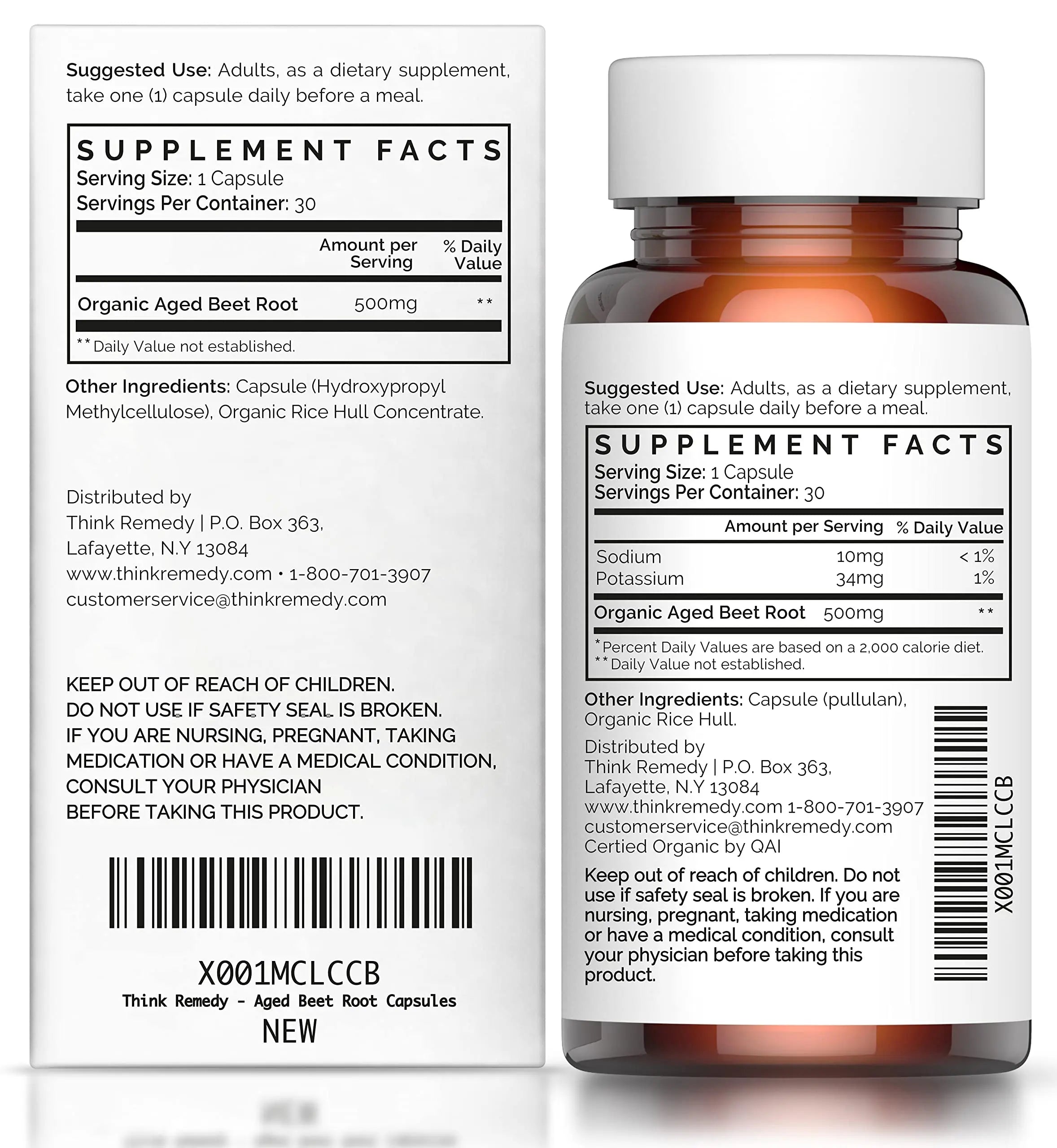 Think Remedy Aged Beet Root Capsules - Beet Pills for Stamina - Organic Beet Root Powder Think Remedy Au supplements
