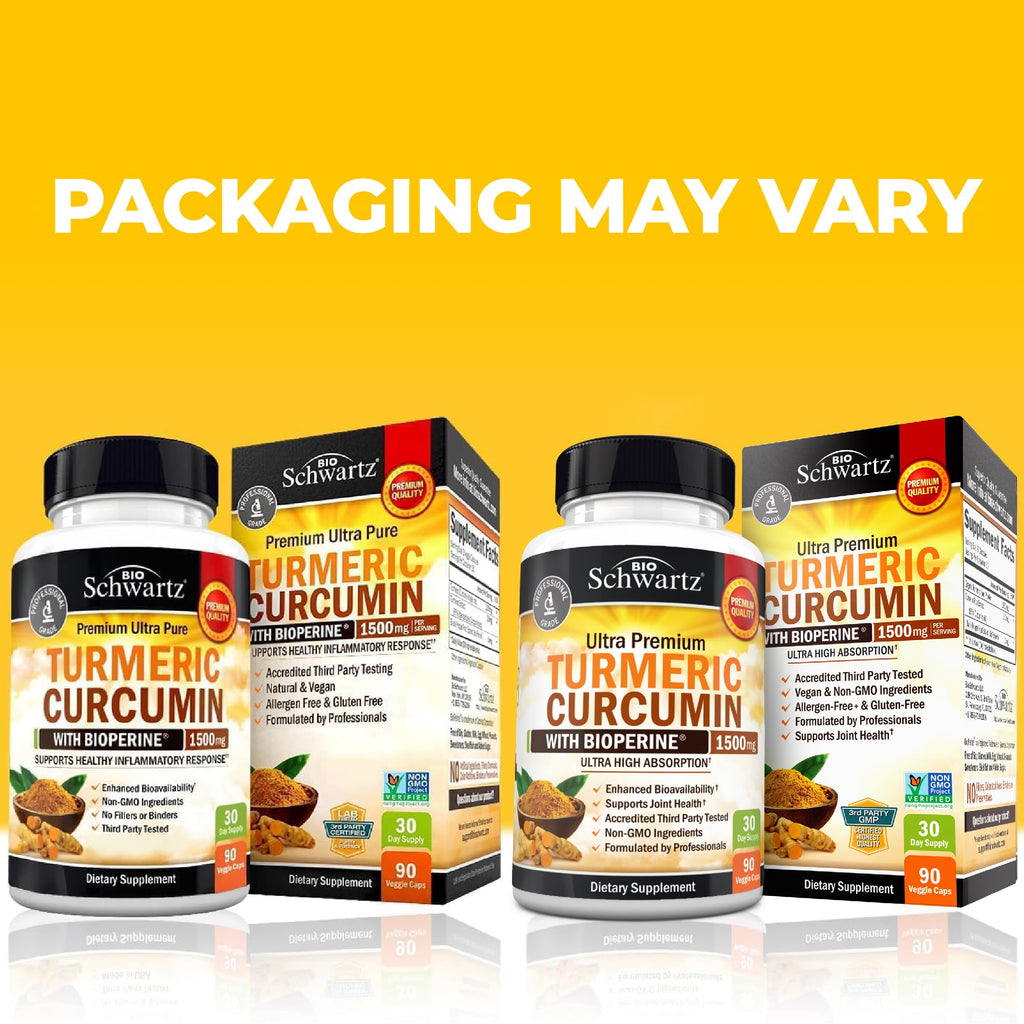 Turmeric Curcumin with Black Pepper Extract 1500mg - High Absorption Ultra Potent Turmeric Supplement with 95% Curcuminoids and BioPerine
