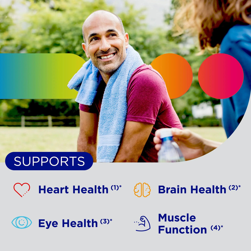 Centrum Silver Multivitamin for Men 50 Plus, Multimineral Supplement, Vitamin D3, B-Vitamins and Zinc, Gluten Free, Non-GMO Ingredients, Supports Memory Centrum Au supplements