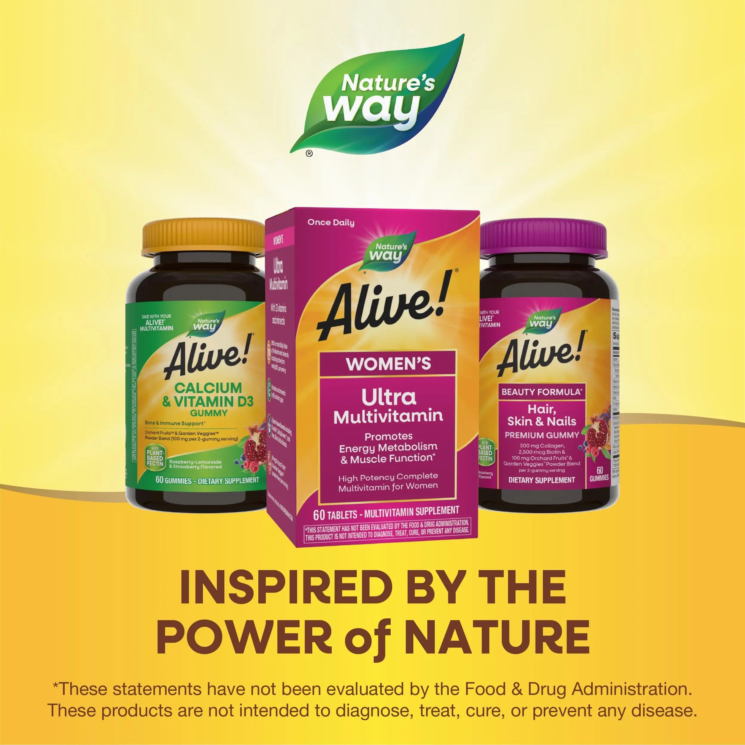 Nature's Way Alive! Women's Daily Ultra Multivitamin, High Potency Formula, Promotes Energy Metabolism and Muscle Function Nature's Way Au supplements
