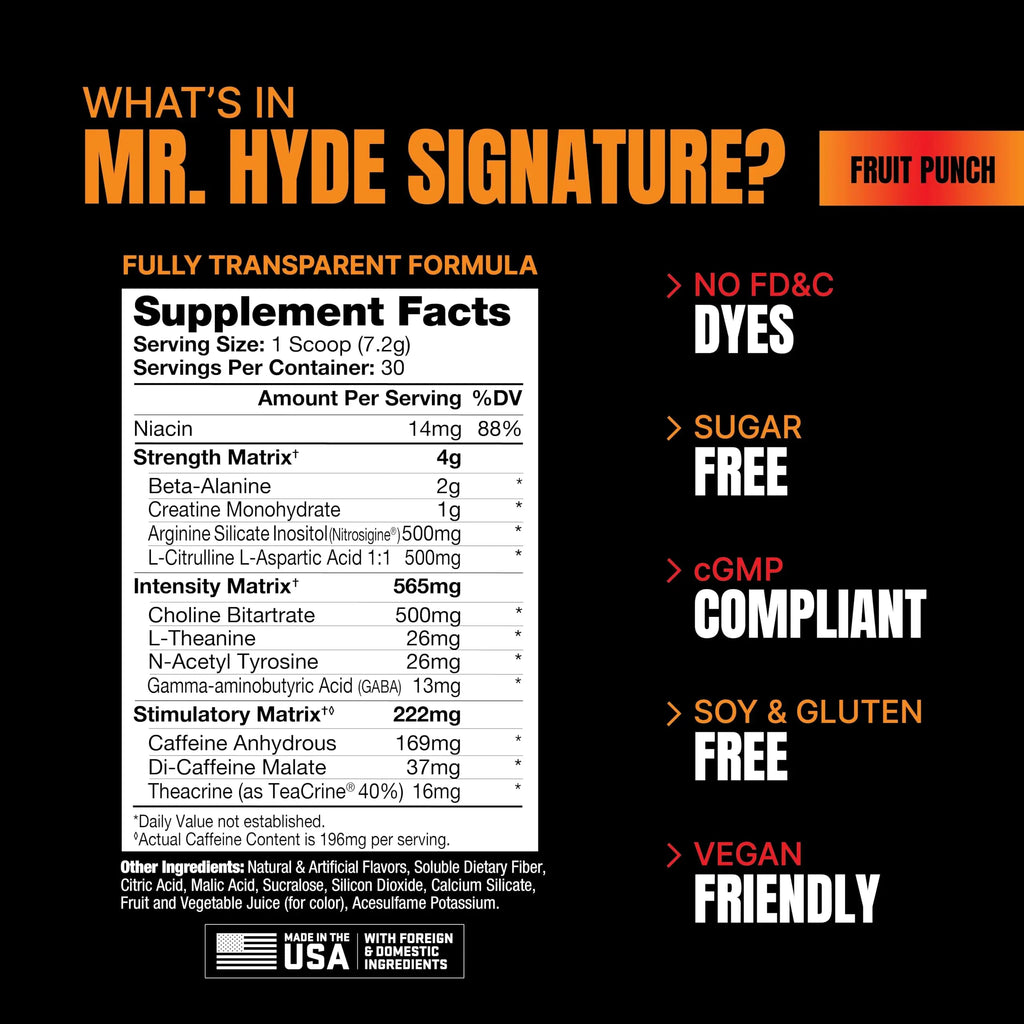 PROSUPPS Mr. Hyde Signature Series Pre-Workout Energy Drink – Intense Sustained Energy PROSUPPS Au supplements