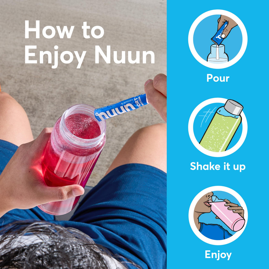Nuun Sport Electrolyte Powder Packets with Magnesium, Calcium, Potassium, Chloride, and Sodium, Hydration Packets for On-the-Go, Pink Lemonade Flavor, Gluten Free & Vegan,