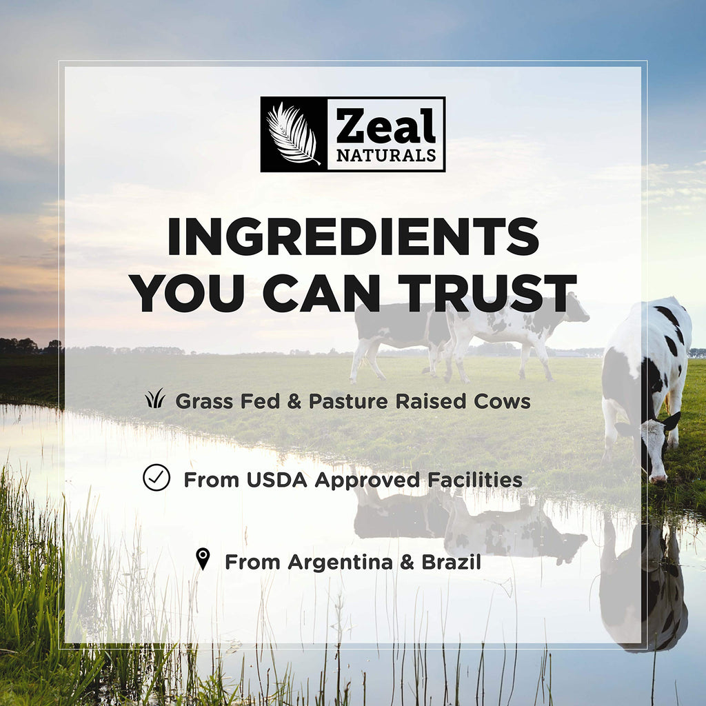 Zeal Naturals Collagen Peptides Collagen Pills (360 Capsules) Grass Fed Collagen Pepetide Powder - Hydrolyzed Collagen Powder for JointTendon SupplementHair Skin and Nails - Zeal Naturals Au supplements