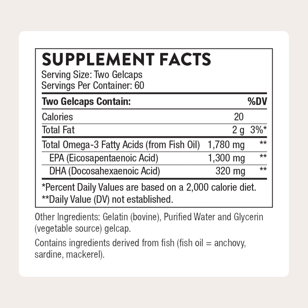 THORNE - Super EPA Pro - Omega-3 Fish Oil Supplement with EPA & DHA from Sustainably Sourced Cold-Water Fish - Promotes Blood Lipid Support* - Third-Party Certified