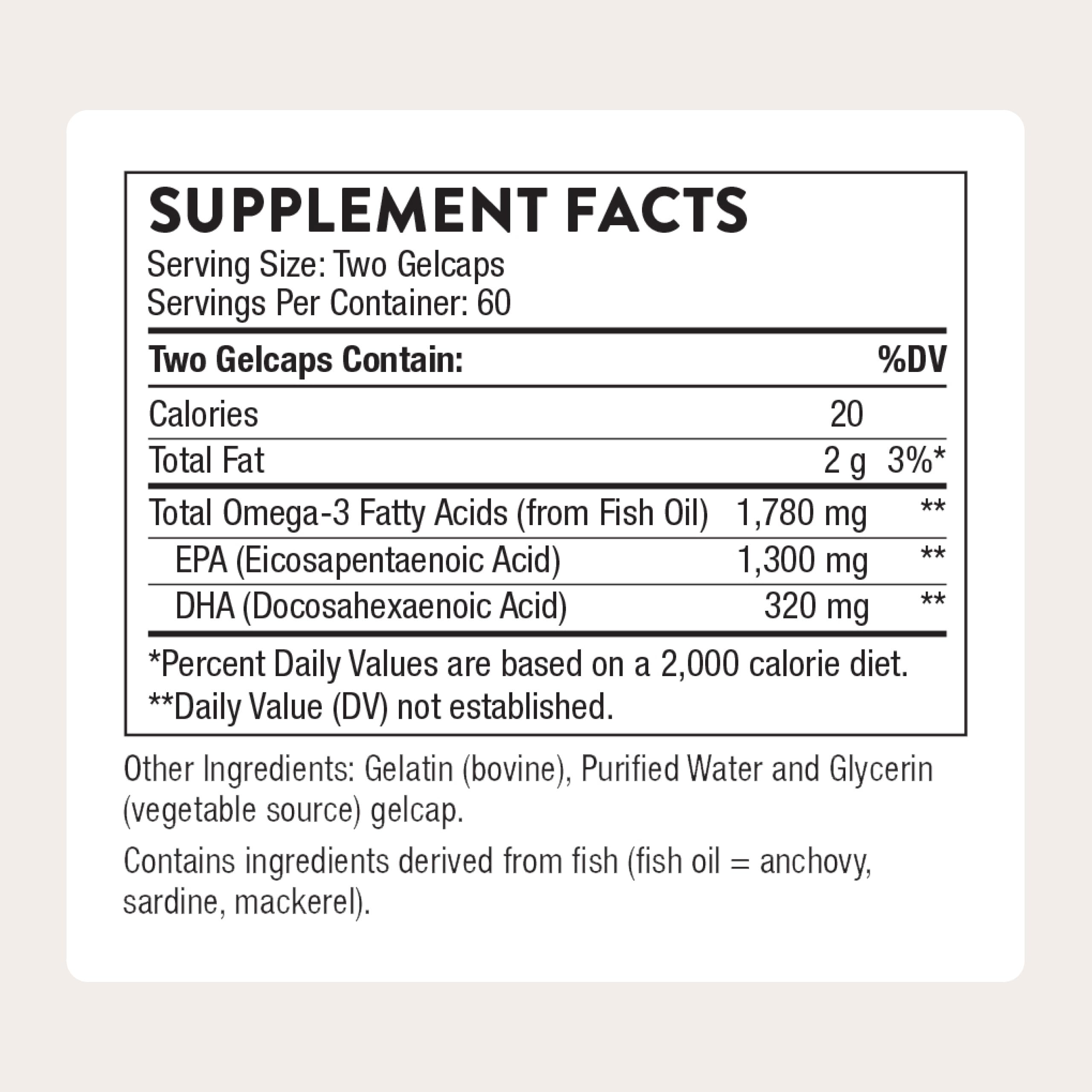 THORNE - Super EPA Pro - Omega-3 Fish Oil Supplement with EPA & DHA from Sustainably Sourced Cold-Water Fish - Promotes Blood Lipid Support* - Third-Party Certified