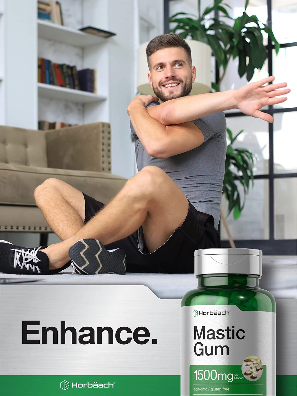Mastic Gum Capsules 1500mg 100 Count | Non-GMO & Gluten Free | by Horbaach Horbäach Au supplements