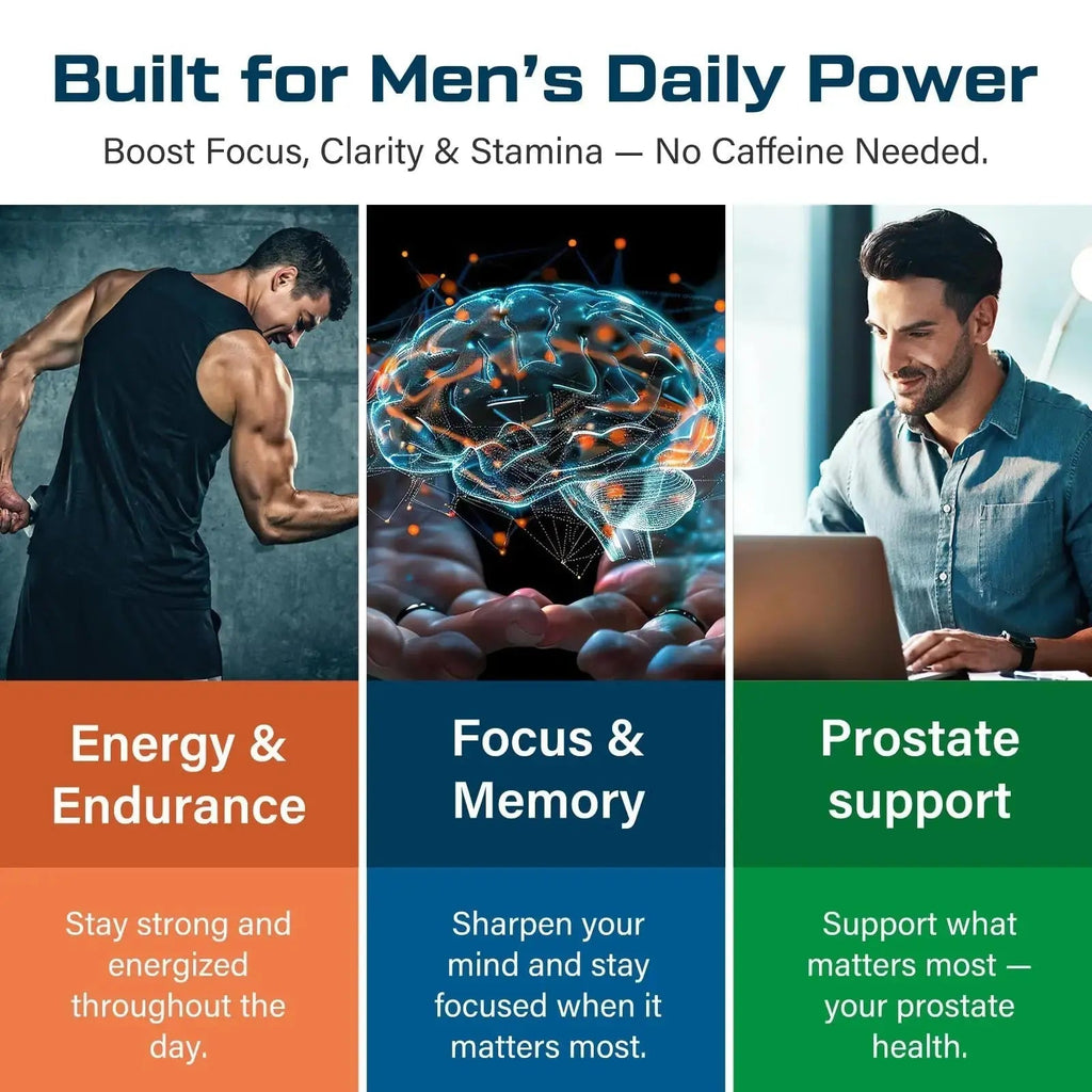 ThrivyThystle Multivitamin for Men 50+ with Methylated B12 & Folate, Omega-3 & CoQ10 – Fermented Herbal Blend, 43 Vitamins & Minerals ThrivyThystle Au supplements