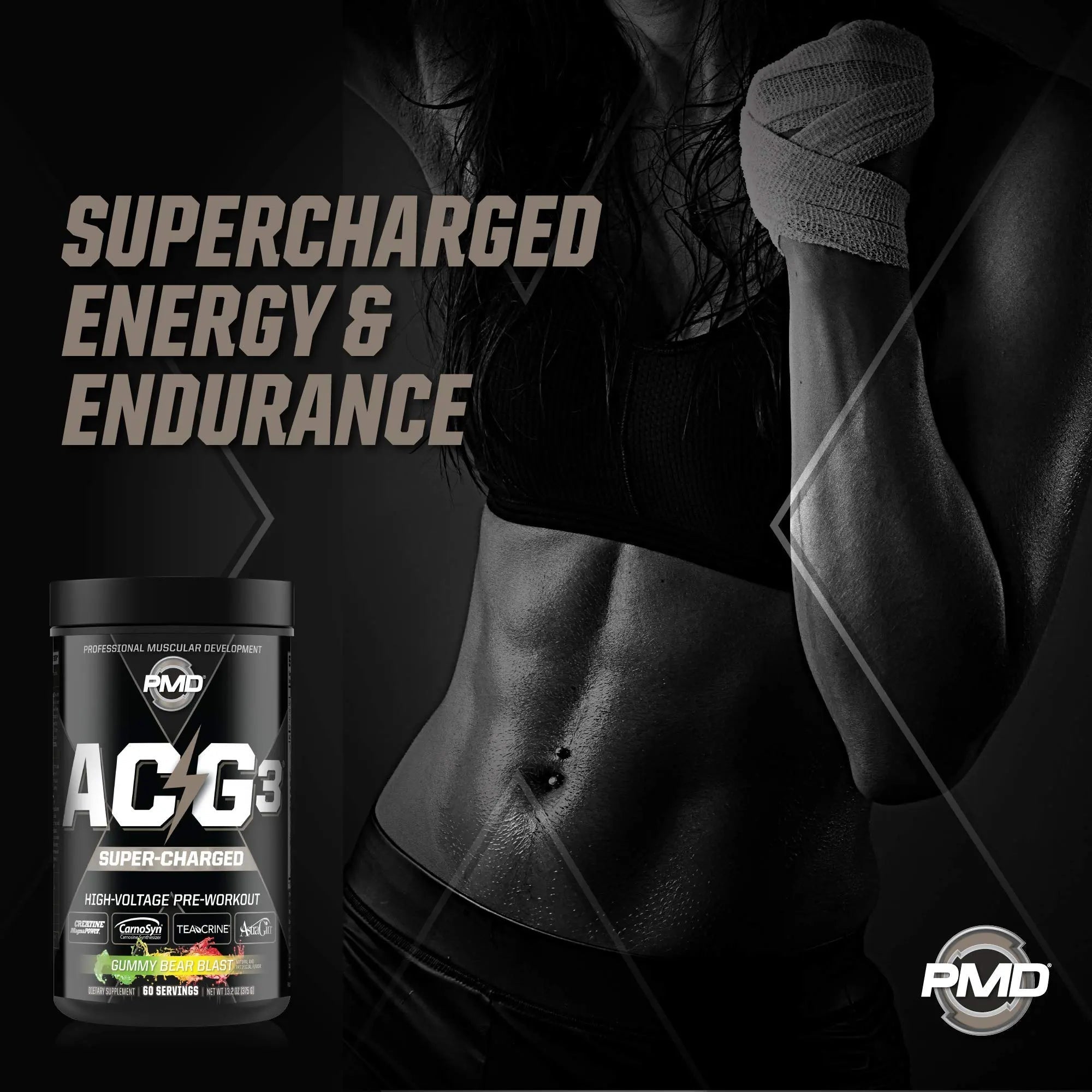 PMD Sports ACG3 Supercharged - Pre Workout - Powerful Strength, High Energy, Maximize PMD Au supplements
