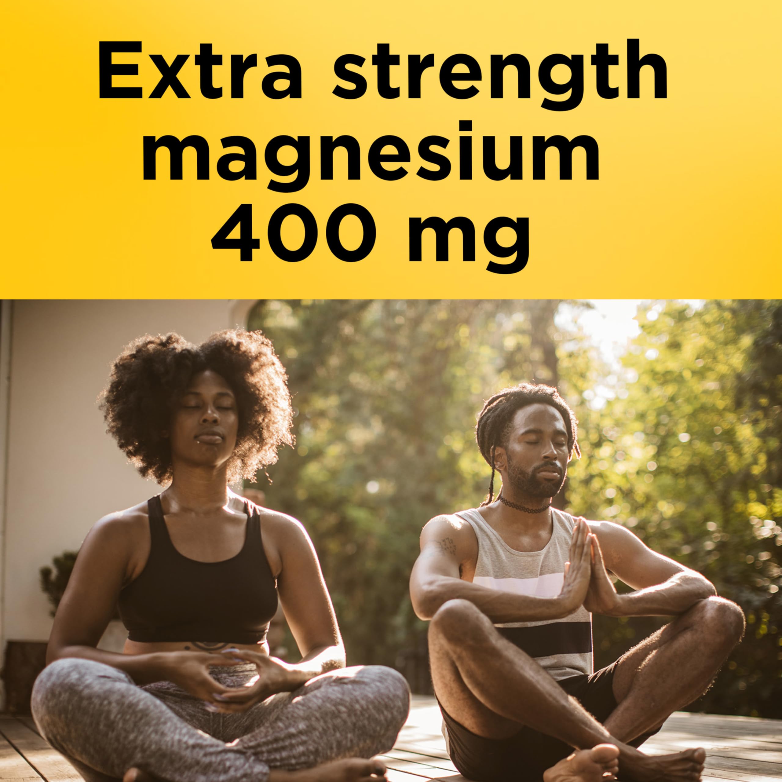 Nature Made Magnesium Oxide 400 mg Softgels, Extra Strength Magnesium Supplements for Men and Women, Support for Muscle, Nerve, Bone and Heart, 110 Day Supply Nature Made Au supplements