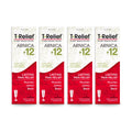 T-Relief Arnica +12 Cream Natural Relieving Actives for Back Pain Joint Soreness Muscle Aches & Stiffness, Whole Body Fast Acting Relief for Women & Men - 4 oz (4 Pack) MediNatura Au supplements
