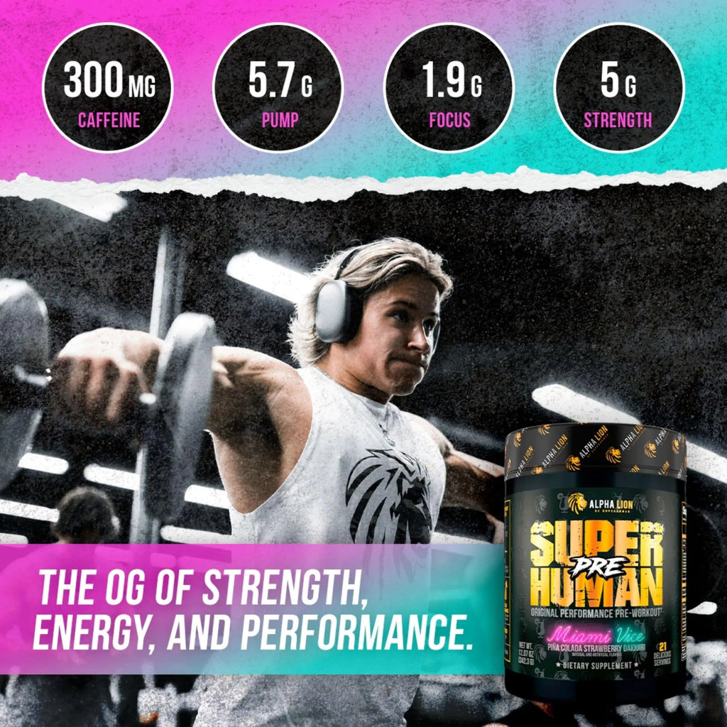 ALPHA LION Superhuman Pre Workout Powder & Post Workout Recovery Bundle ALPHA LION Au supplements