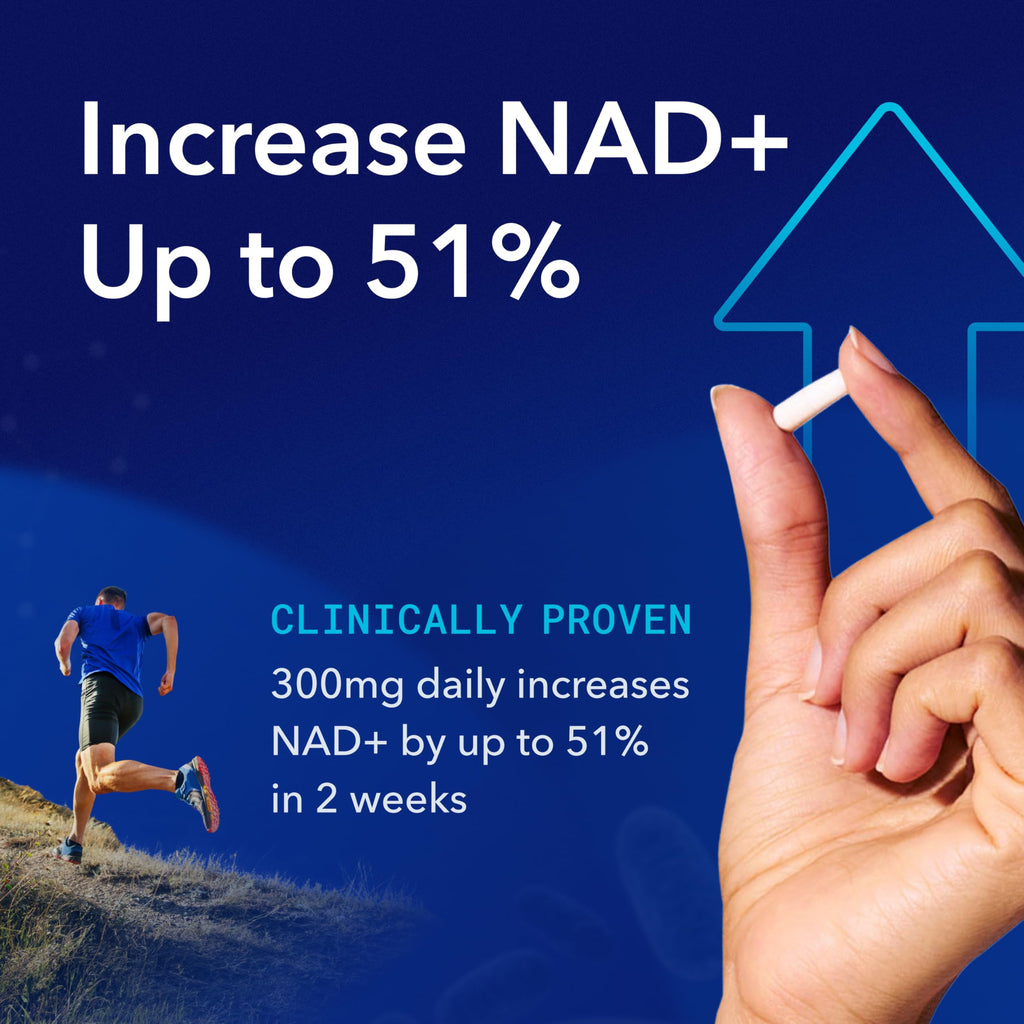 TRU NIAGEN Patented NAD Supplement for Brain Function, Anti Aging & Cell Regeneration, 300mg Niagen, 30 Servings | Supports Cellular Energy, Muscle
