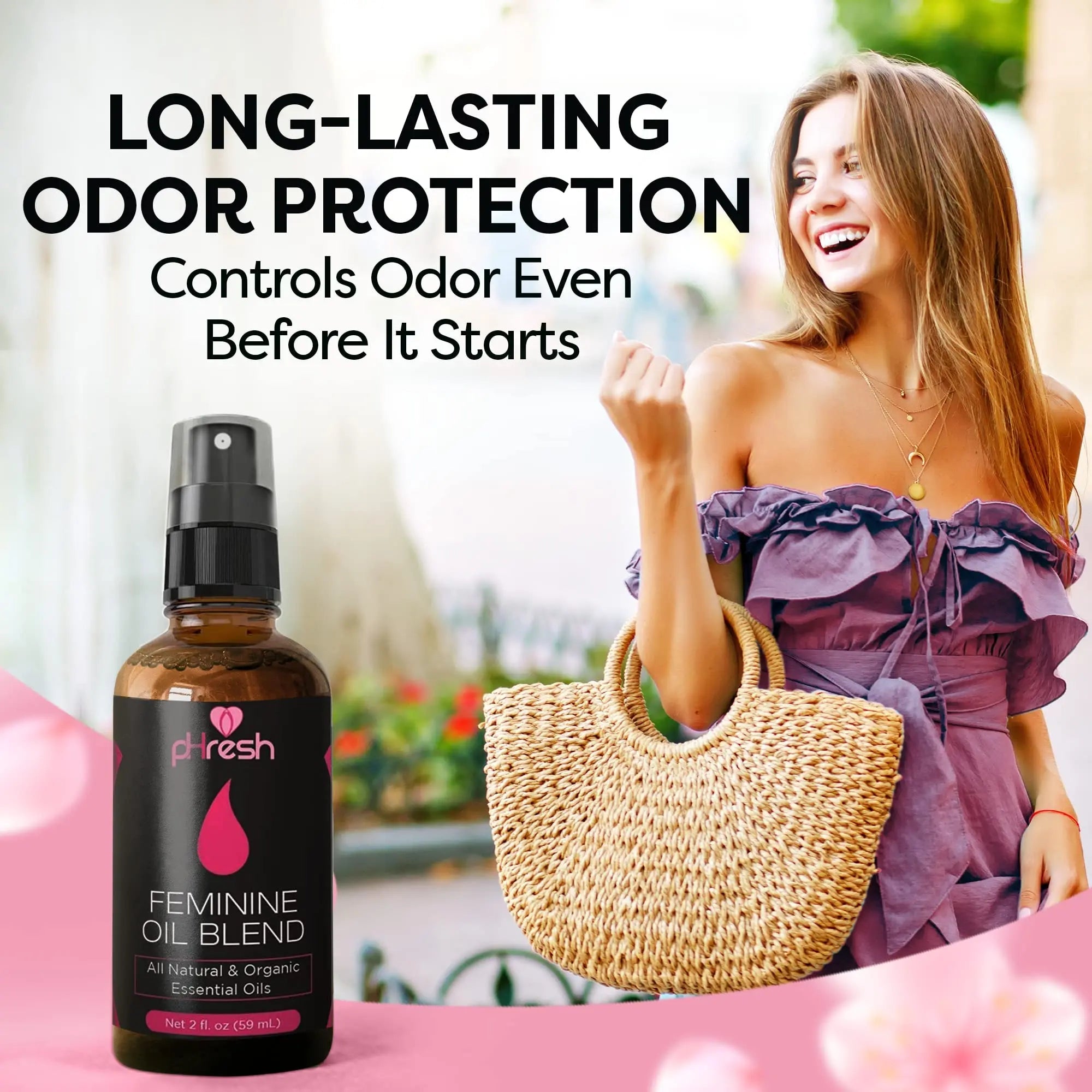 pHresh Feminine Spray - 100% All Natural Yoni Oil for Women - with Tea Tree, Lemongrass, Orange Essential Oils ACE NUTRITION Au supplements