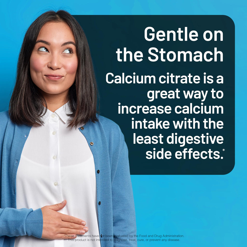 NatureWise Calcium Citrate 500mg Capsules - Supplement for Bone Health - Easy to Digest & Absorb - Vegan, Non-GMO