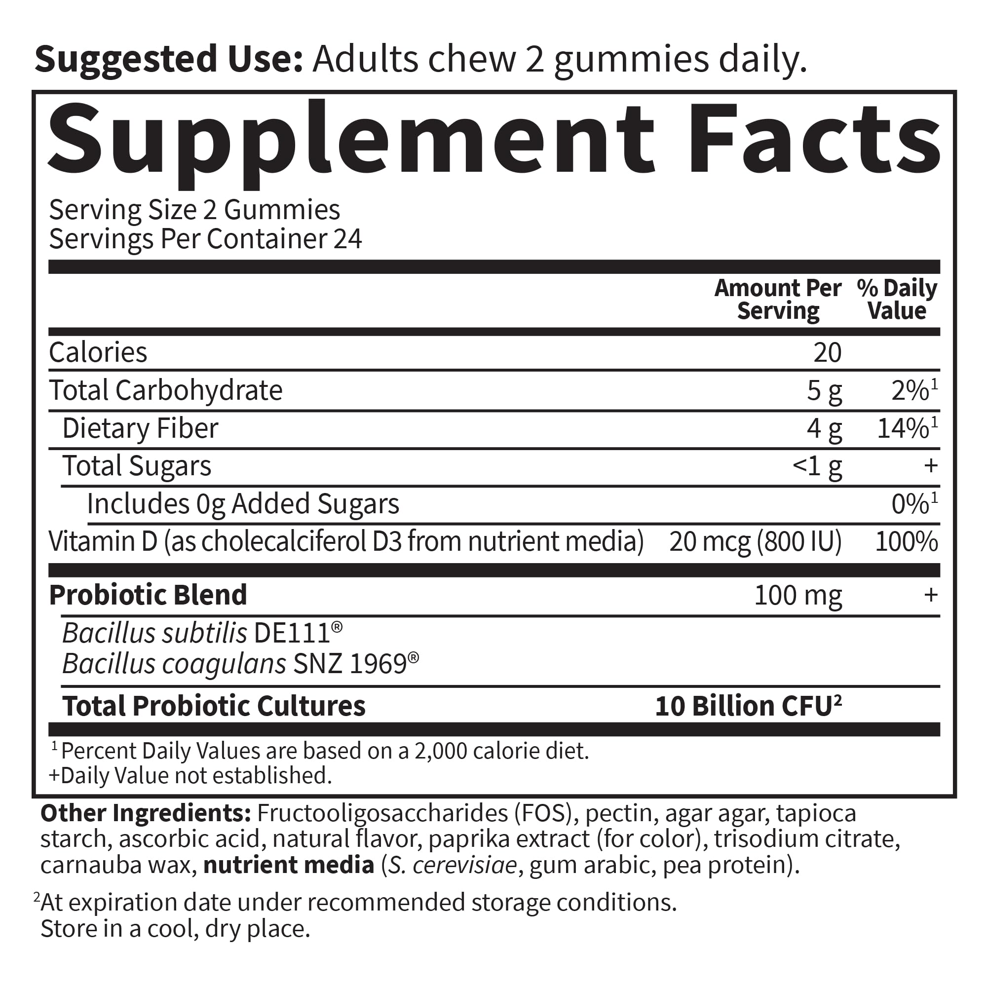 Garden of Life Dr Formulated 10 Billion CFU Prebiotic Fiber & Probiotic Gummies with Vitamin D3 for Digestive and Immune Health – Gluten Free, Non GMO