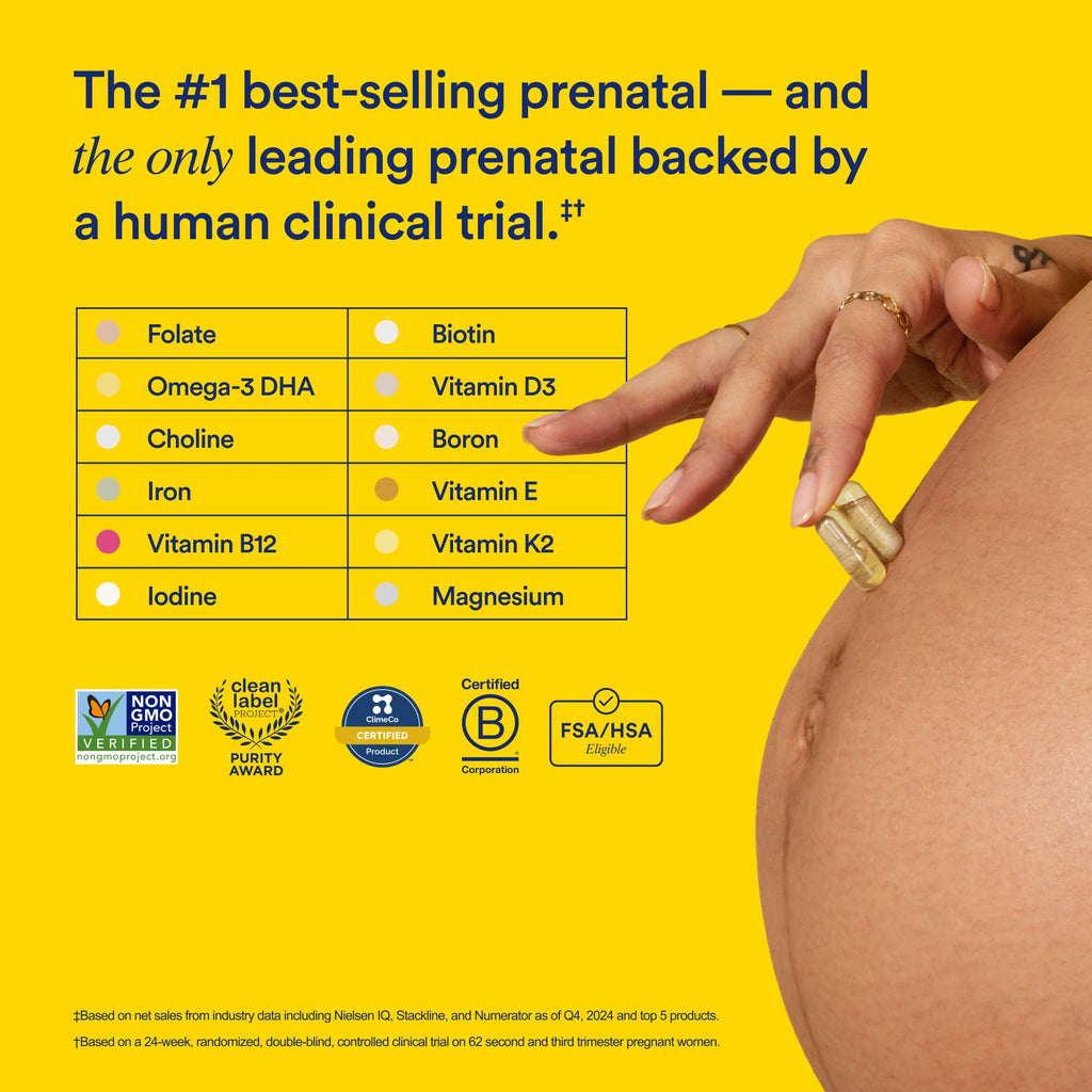 Ritual Prenatal Multivitamin For Women - Key Essential Vitamins and Minerals To Support Mom and Baby During Pregnancy* - Folate, Choline, Omega-3 DHA