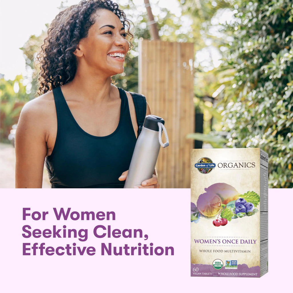 Garden of Life Organics Multivitamin for Women - Women's Once Daily Multi - Whole Food Multi with Iron, Biotin, Vegan Organic Womens Multivitamin for Health Garden of Life Au supplements
