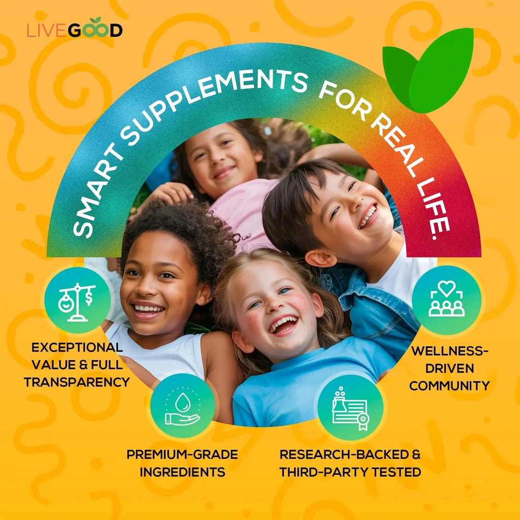 LIVEGOOD Organic Children’s Multivitamin Gummies, Kids Multivitamin, Vitamin D for Toddlers and Children, Organic Kids Chewable Vitamins for Immunity LIVEGOOD Au supplements