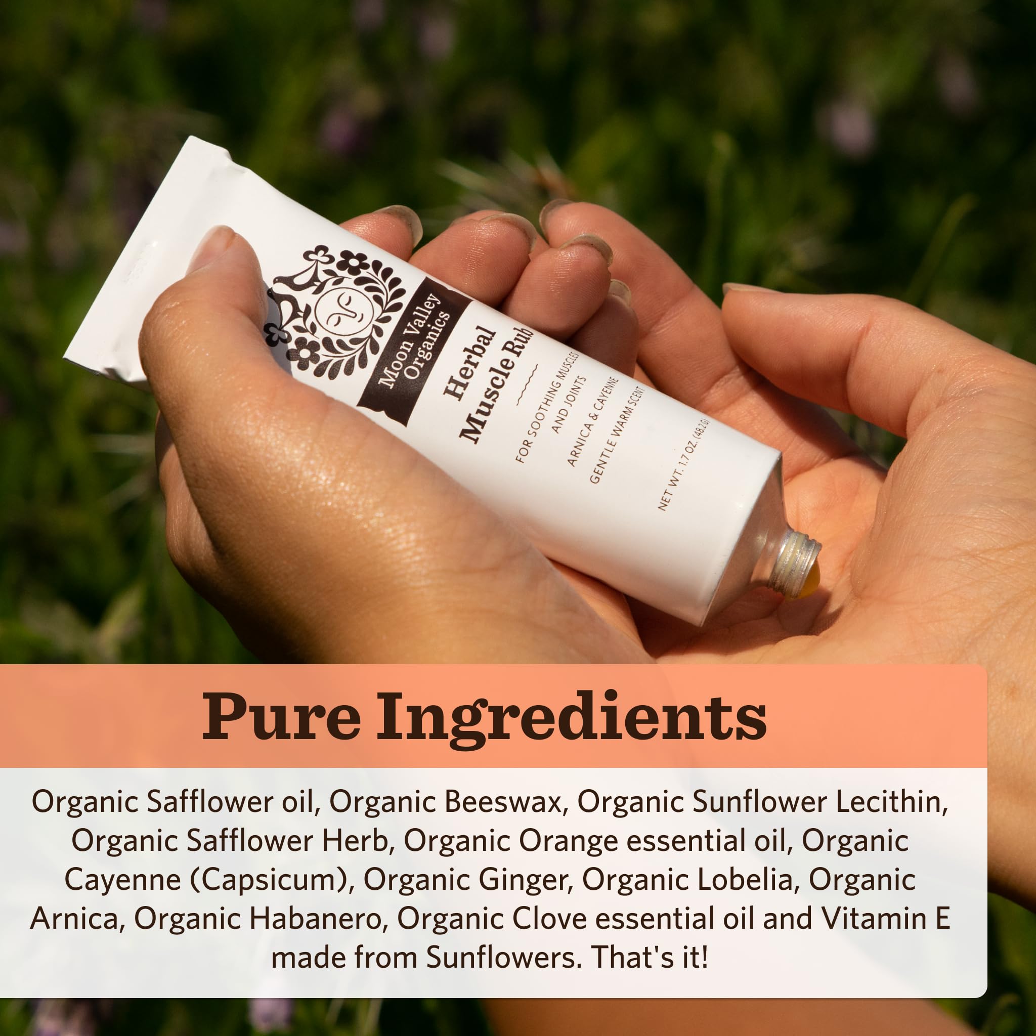 Moon Valley Organics Herbal Muscle Rub with Cayenne for Sore Joints, Aches and Pains, Soothes Pain Caused by Cold, Treat Sore Spots with Heat Moon Valley Organics Au supplements