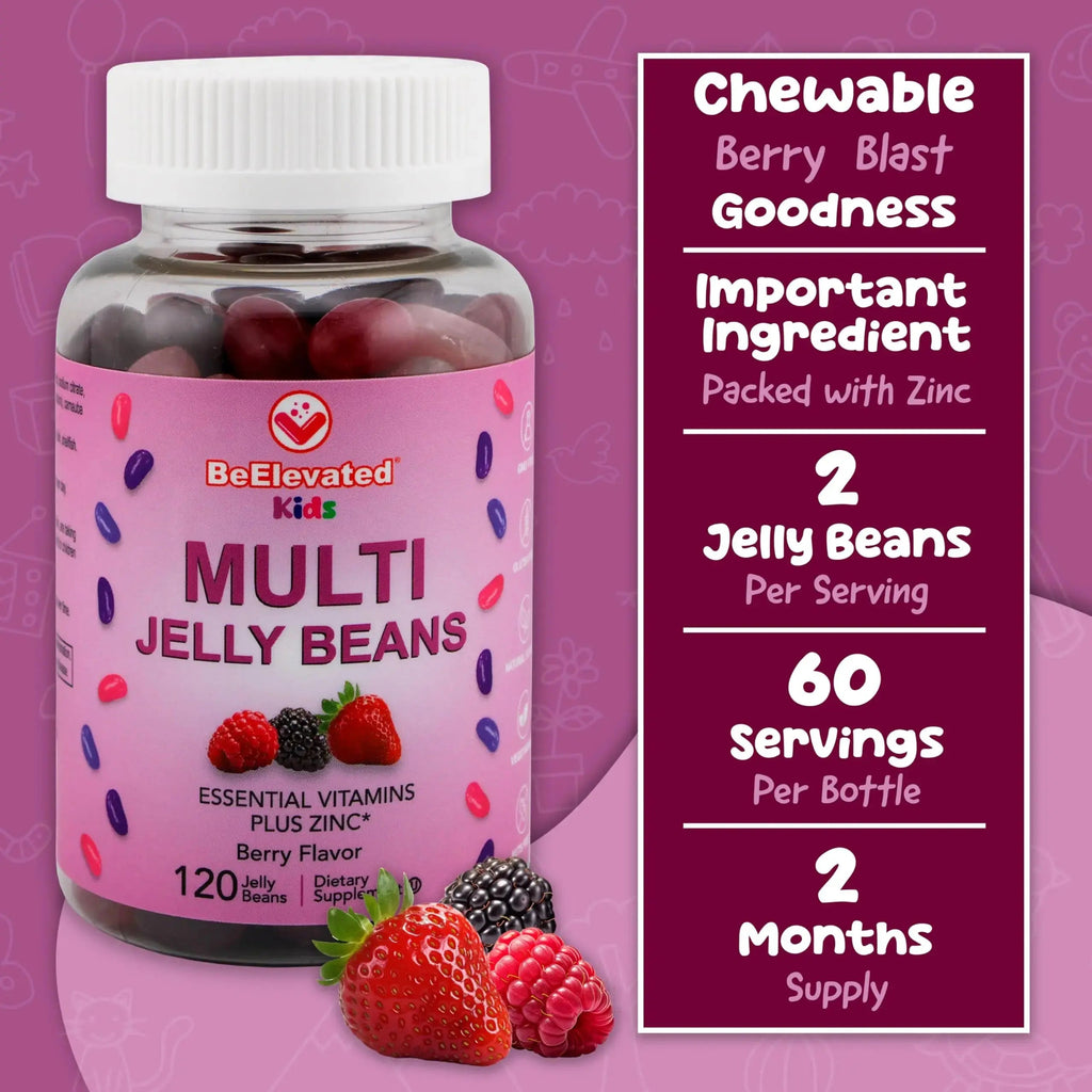BeElevated Kids Multivitamin Gummies – Tasty Berry-Flavored Zinc Gummies for Children & Adults – Vegetarian, Gluten-Free BeElevated Au supplements