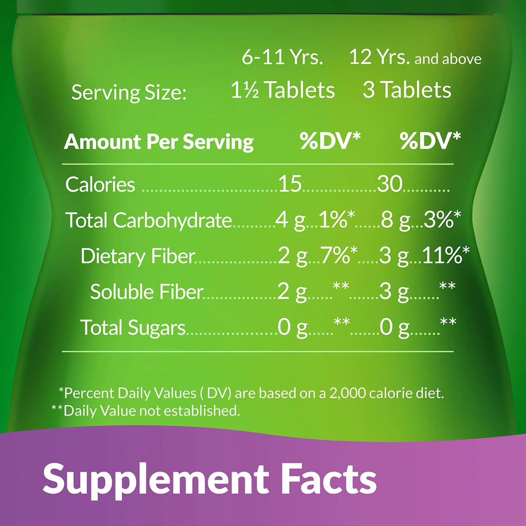 Benefiber Chewable Prebiotic Fiber Supplement Tablets for Digestive Health, Assorted Fruit Flavors Benefiber Au supplements