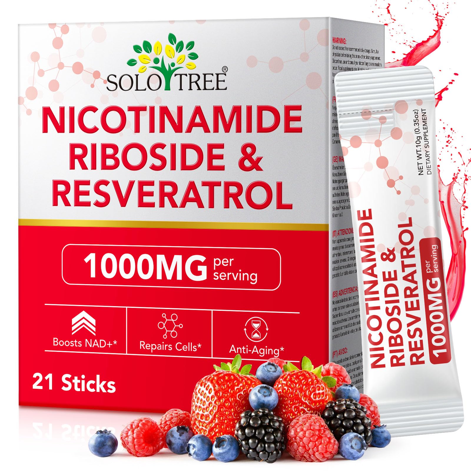 bnHUlMXw NAD Liquid Supplement,1000mg Premium Nicotinamide Riboside & Resveratrol,NAD+ Berry Flavor Drink Mix for Skin Aging Support,Boosts Cellular Energy – NAD Supplements for Men & Women,30 Packs bnHUlMXw Au supplements