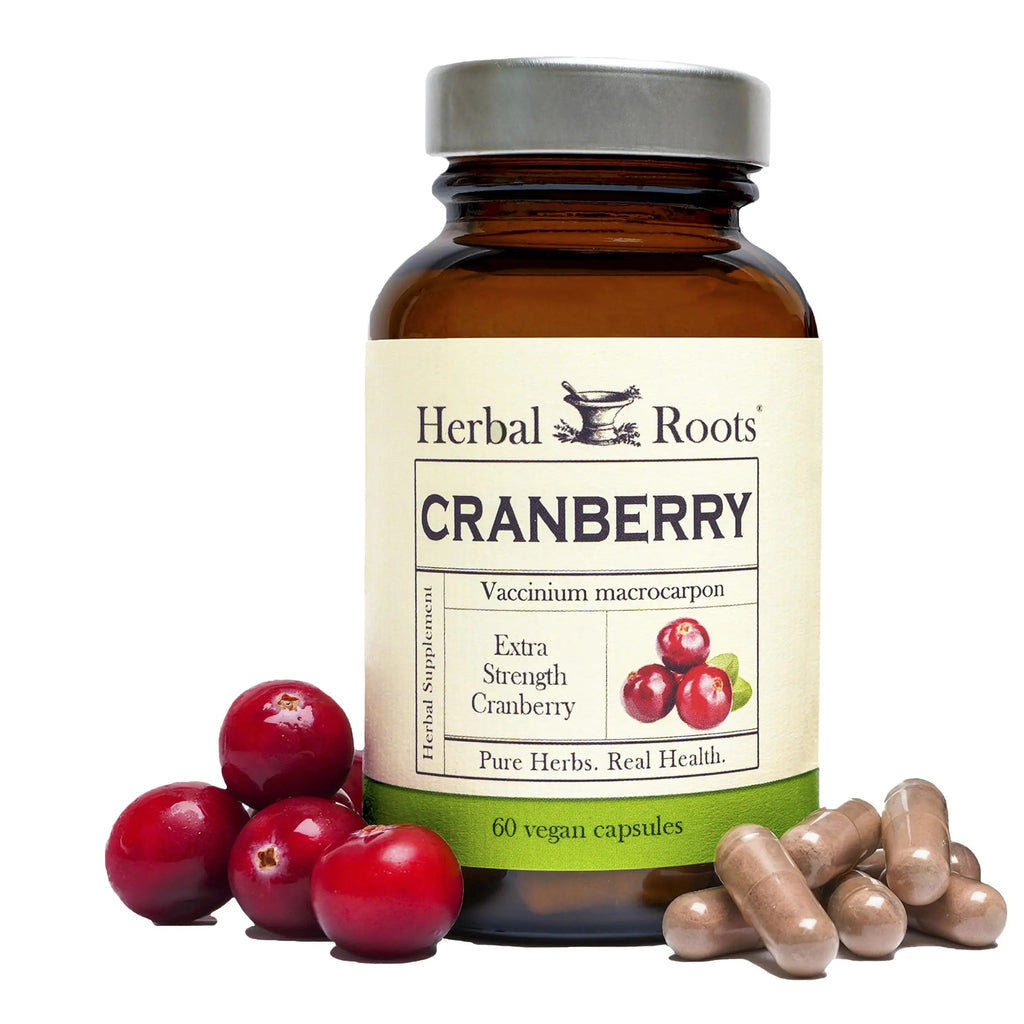 Herbal Roots Extra Strength Cranberry Pills for Women & Men with Organic Nettle | Urinary Tract Health | 60 Vegan Capsules Herbal Roots Au supplements