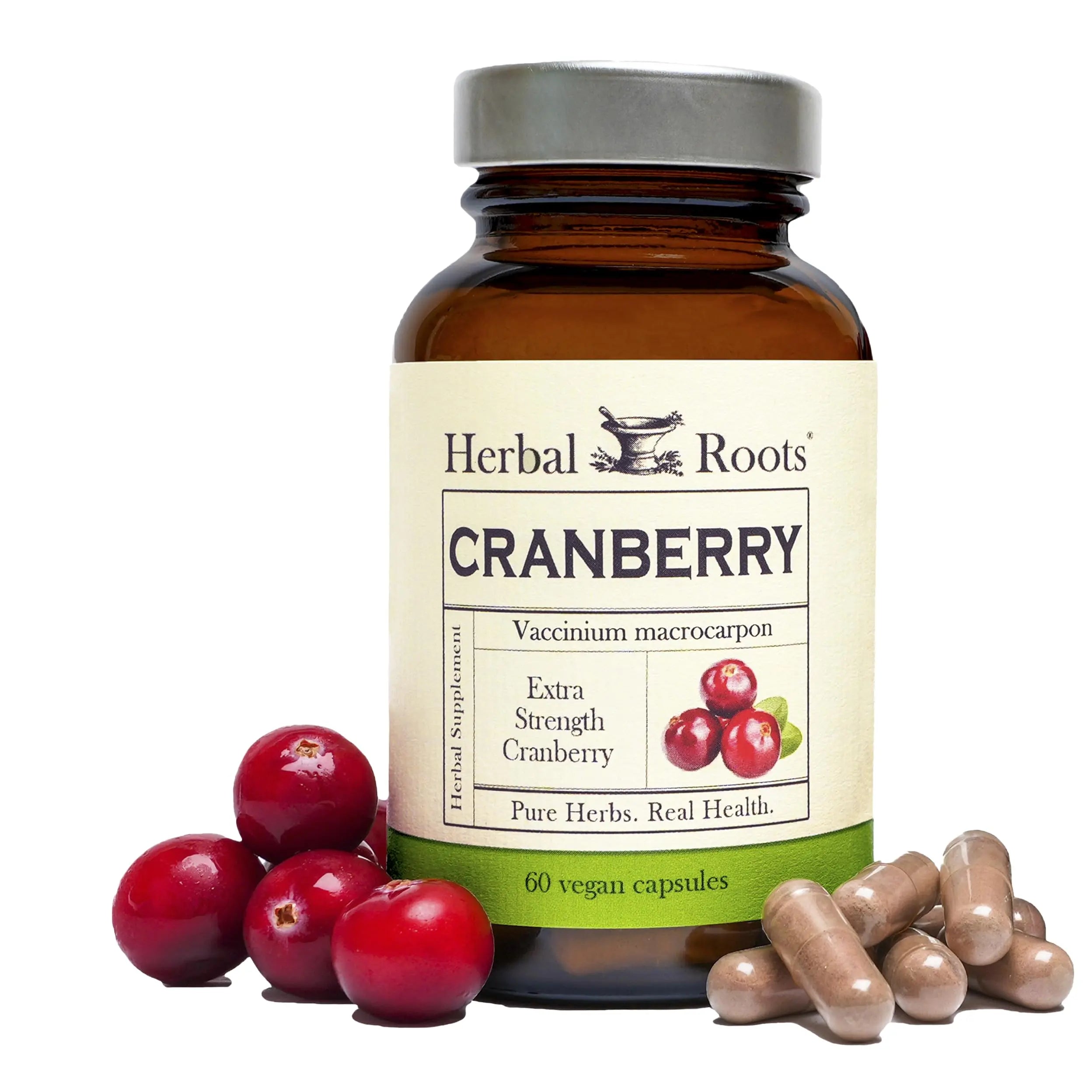 Herbal Roots Extra Strength Cranberry Pills for Women & Men with Organic Nettle | Urinary Tract Health | 60 Vegan Capsules Herbal Roots Au supplements