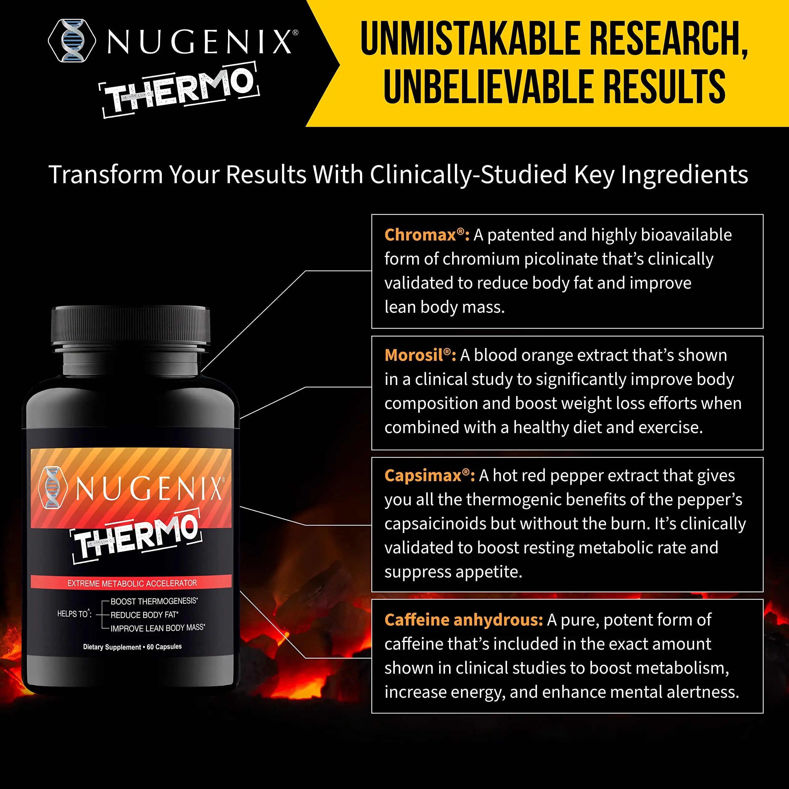 Nugenix Thermo - Thermogenic Fat Supplement Pills for Men, Extreme Metabolic Accelerator, 60 Count Nugenix Au supplements