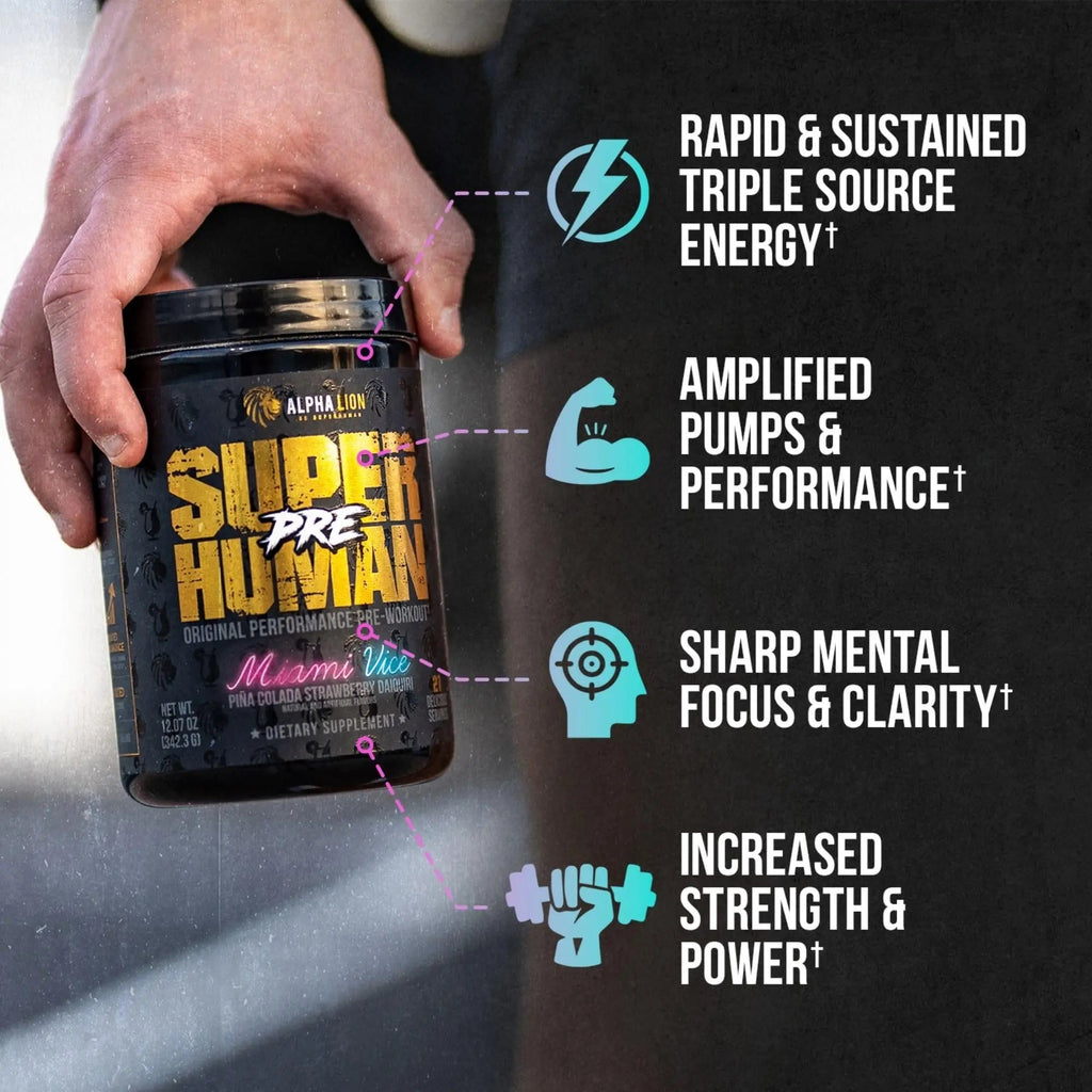 ALPHA LION Superhuman Pre Workout Powder & Post Workout Recovery Bundle ALPHA LION Au supplements