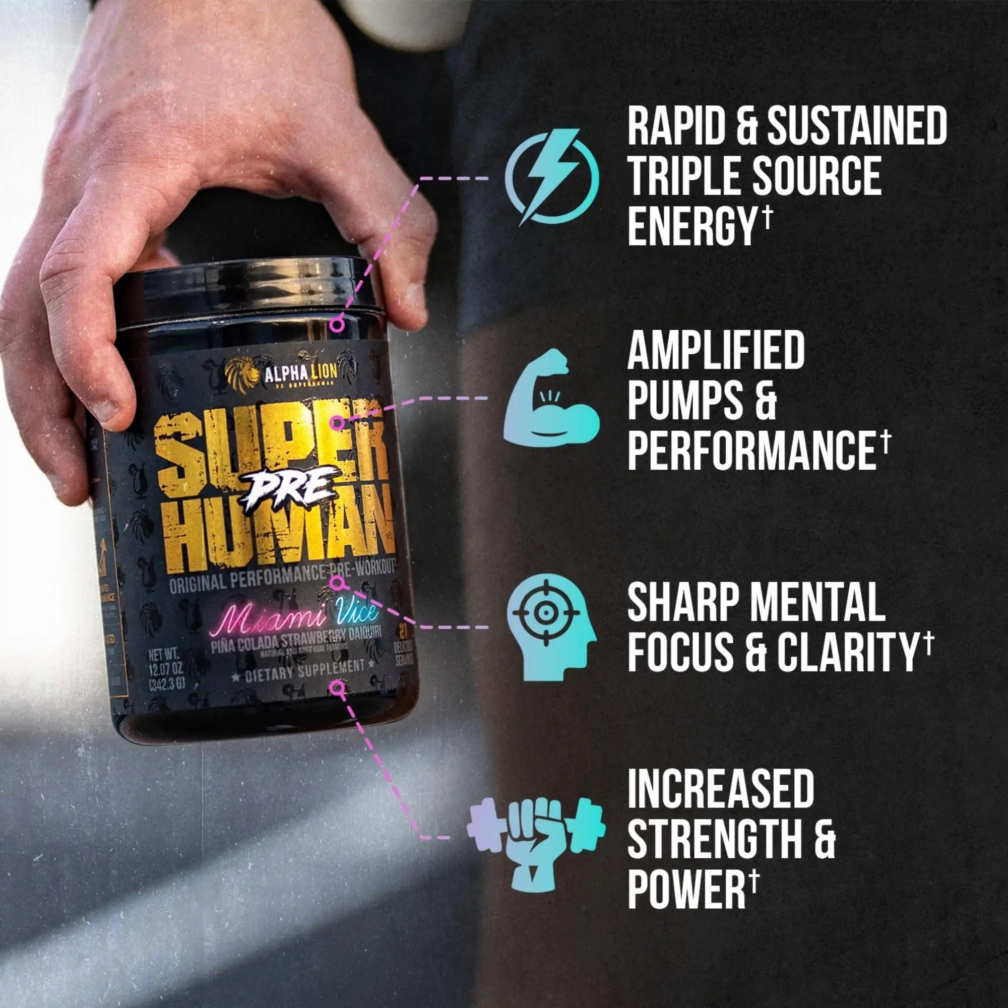 ALPHA LION Superhuman Pre Workout Powder & Post Workout Recovery Bundle ALPHA LION Au supplements
