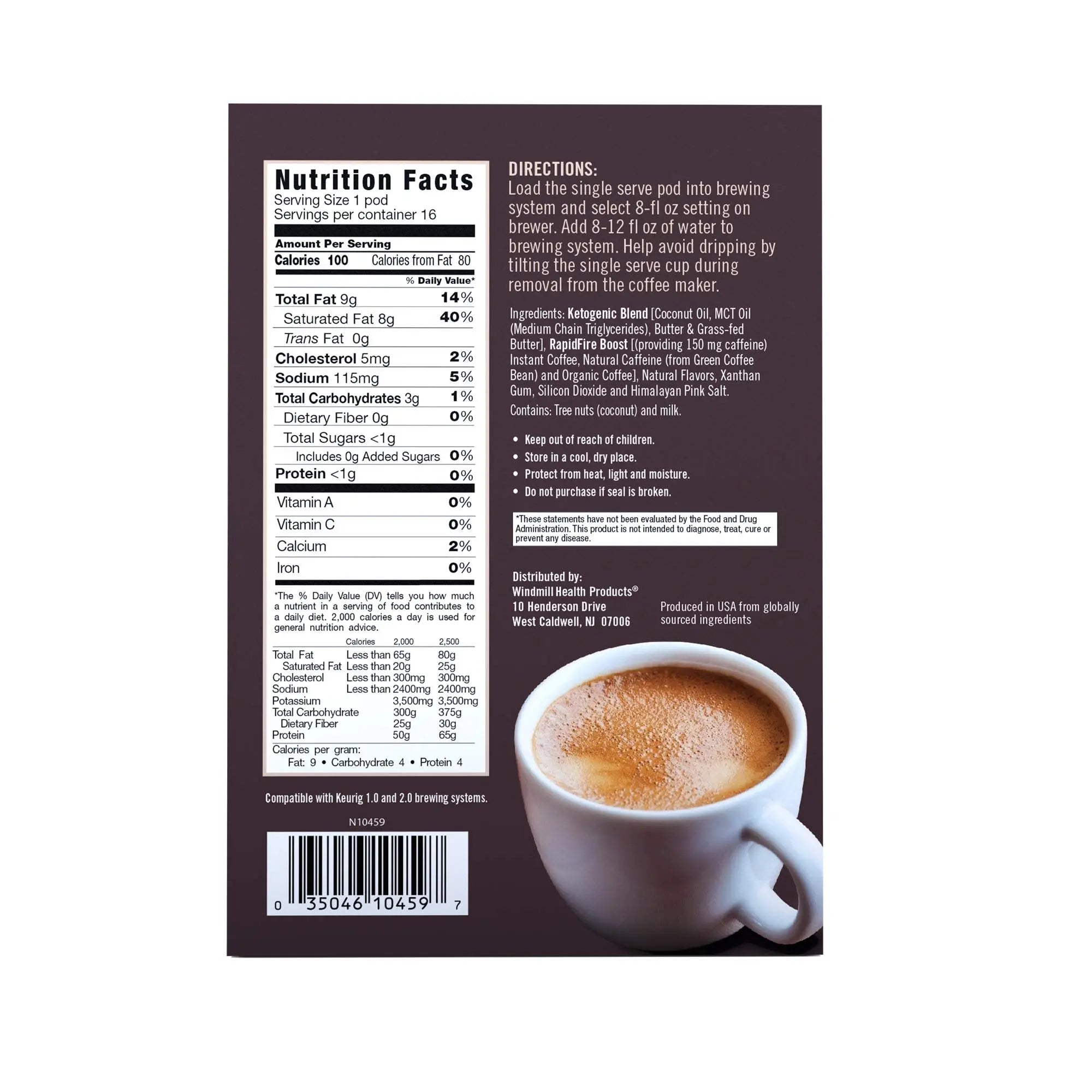 Rapidfire French Vanilla Ketogenic High Performance Keto Coffee Pods, Supports Energy Rapid Fire Au supplements