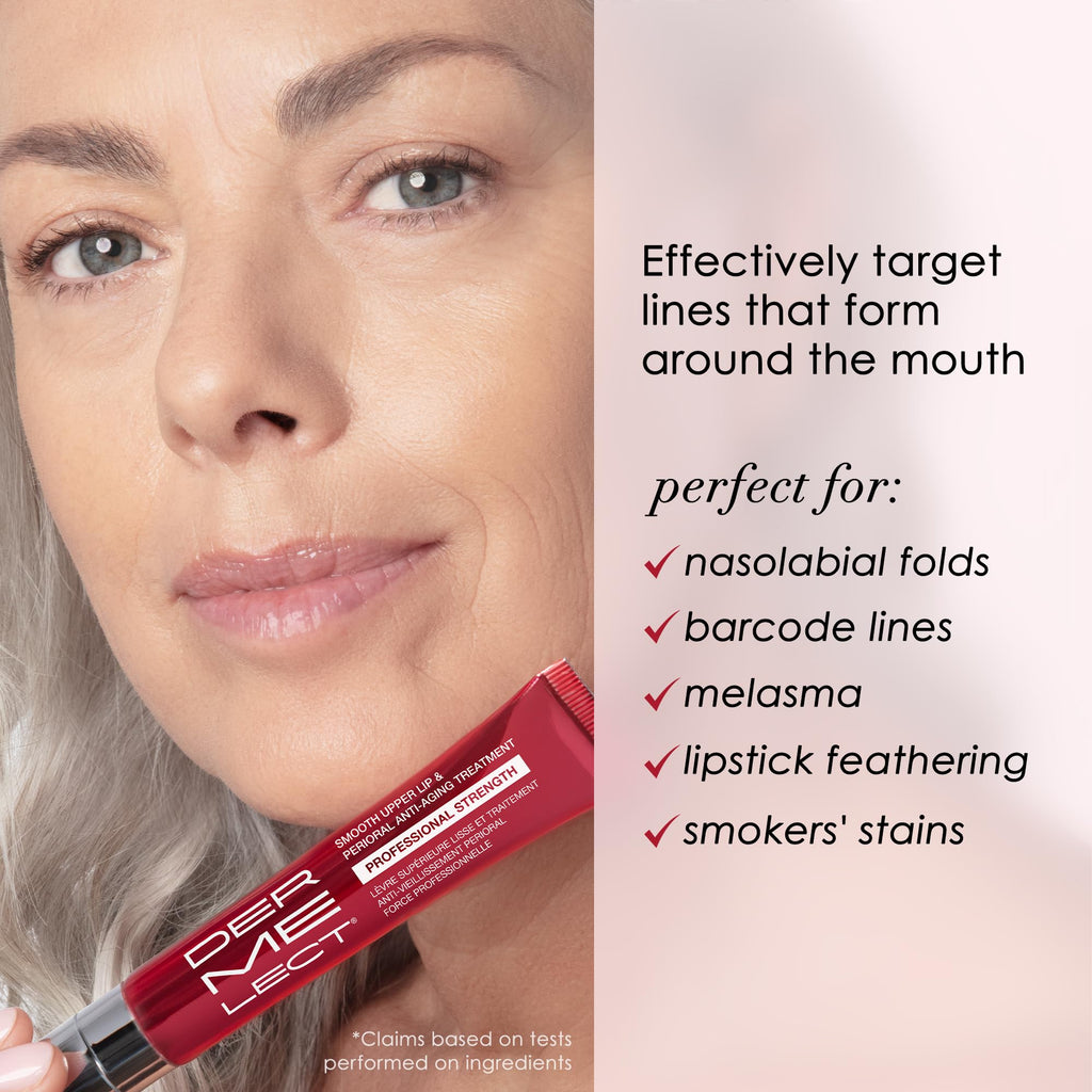 Dermelect Smooth Upper Lip & Perioral Anti-Aging Treatment - Professional Strength 15ml