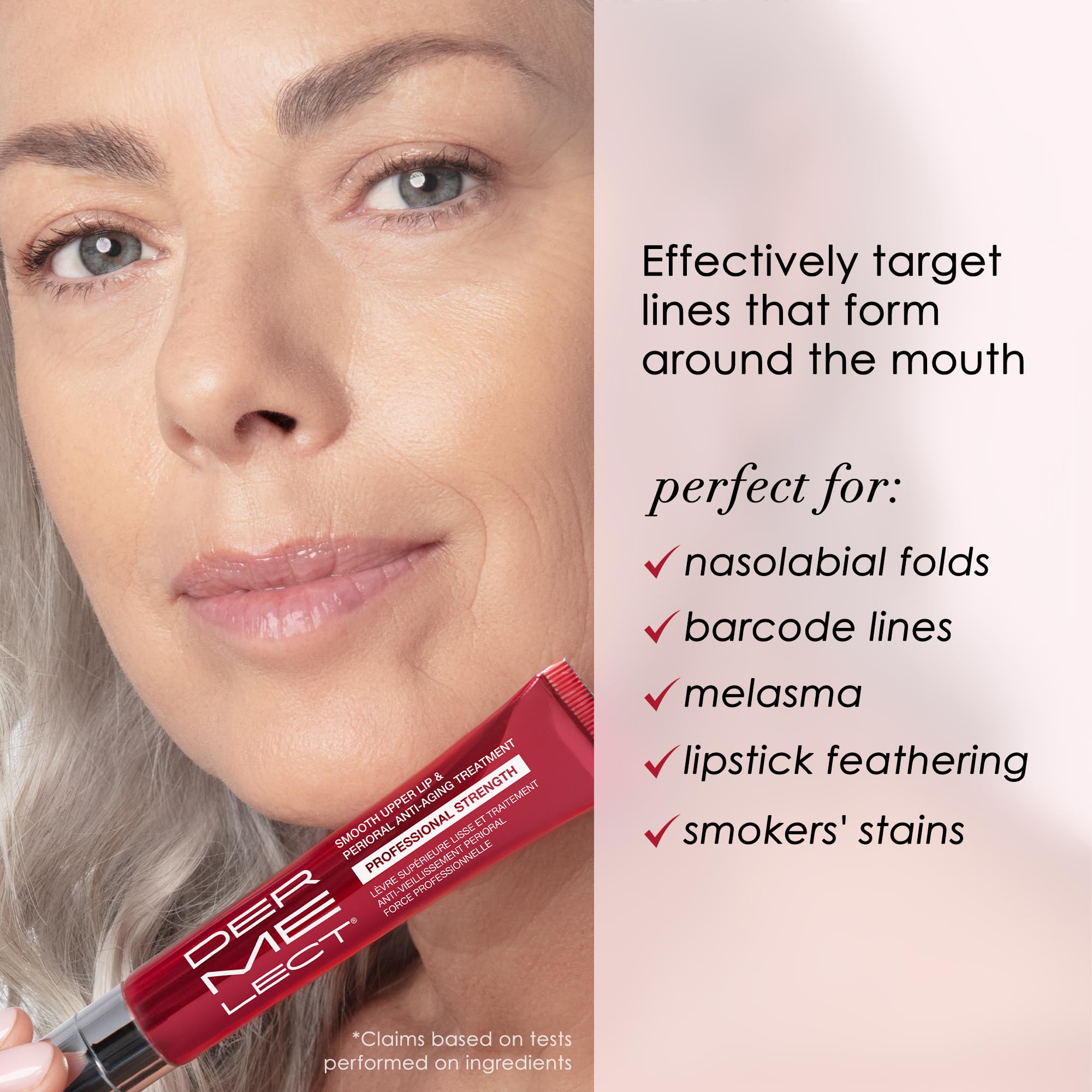 Dermelect Smooth Upper Lip & Perioral Anti-Aging Treatment - Professional Strength 15ml